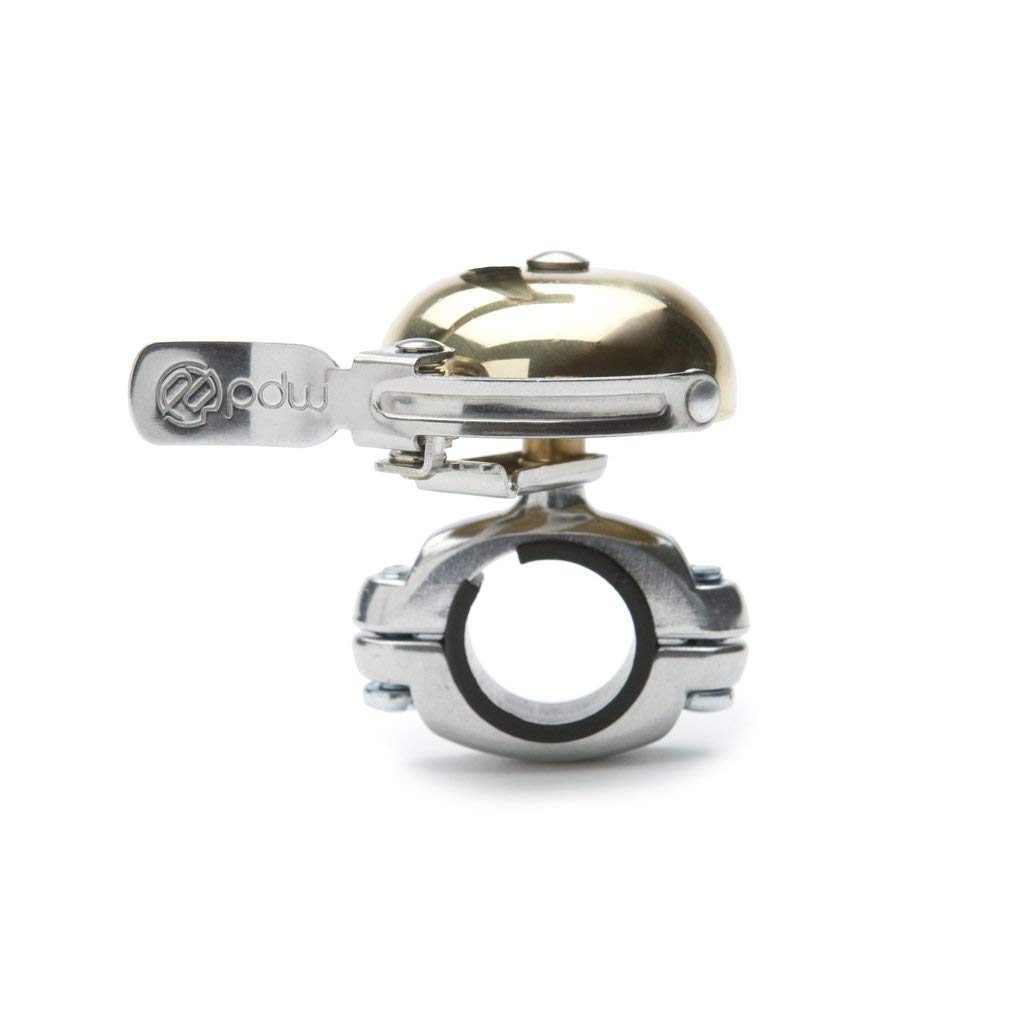 Portland Design Works King of Ding II Brass Bike Bell - Loud & Durable Bicycle Accessory for Urban Commuting & Mountain Biking