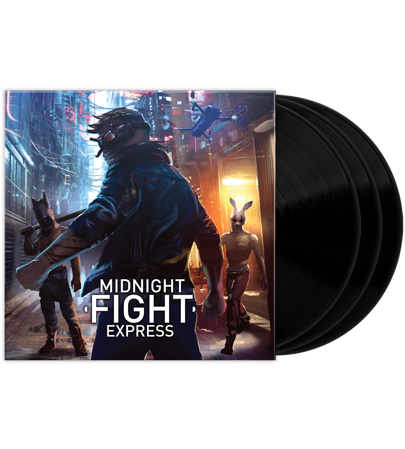 Midnight Fight Express 3LP Vinyl Soundtrack - Video Game OST Music for Collectors & Gamers - Perfect for Gaming Sessions & Vinyl Enthusiasts