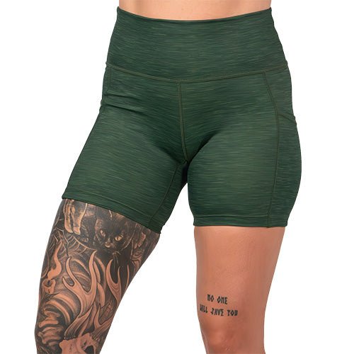 Men's Casual Heather Green Shorts - Comfortable & Stylish Summer Wear for Outdoor Activities, Gym, and Beach