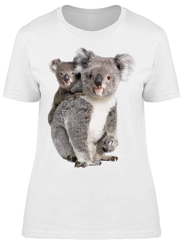 Women's Walking Koalas Graphic Tee - Cute Koala Print T-Shirt for Casual Wear & Everyday Outfits
