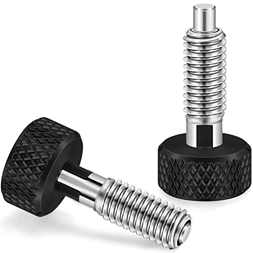 Moxweyeni M6 Quick Release Spring Plunger - Stainless Steel Lock with Knurled Handle, 1/4