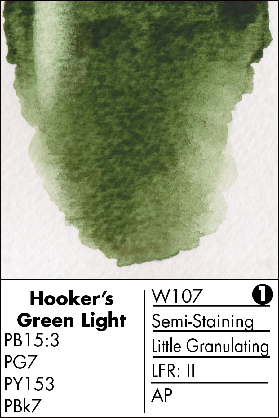 Grumbacher Finest Professional Watercolor Paint - Hookers Green Light (14ml/0.47 oz Tube) - Premium Artist Quality for Watercolor Painting, Illustration & Mixed Media Art