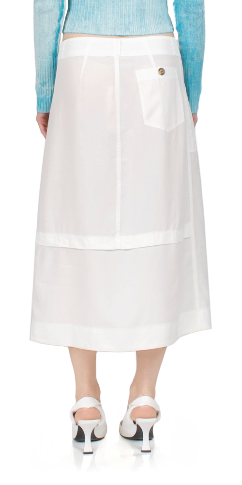 Dino Skirt White - Cute Dinosaur Print Skirt for Women | Perfect for Casual Wear, Cosplay & Themed Parties
