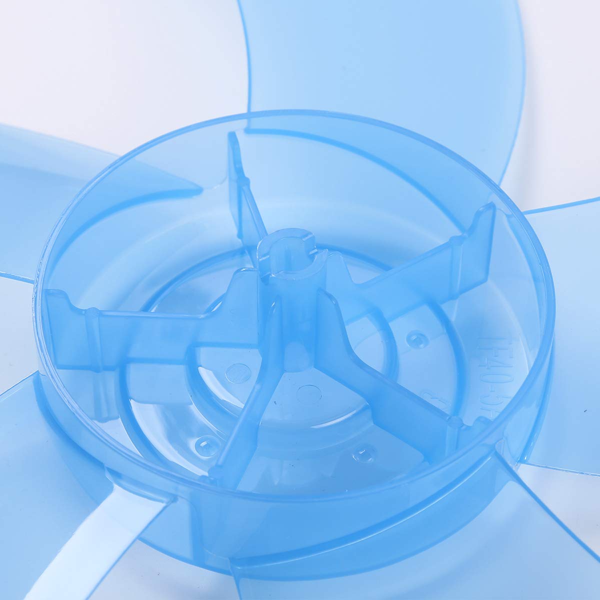 12 Inch Plastic Fan Blade Replacement with Nut Cover - Sky Blue 3 Leaves for Standing & Table Fans | Household Cooling Accessories | Perfect for Bedroom, Office & Outdoor Use