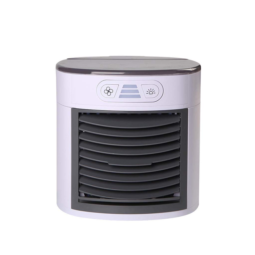 Portable Mini Air Conditioner - Personal Space Cooler with 7 Color LED Fan for Home, Office & Outdoor Use | Compact Cooling Solution for Desks, Bedrooms & Small Spaces