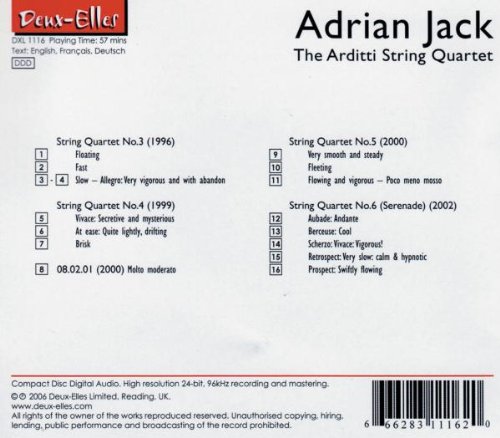 Adrian Jack & Arditti String Quartet - Classical Music CD | Contemporary Chamber Music | Perfect for Concerts, Study & Relaxation