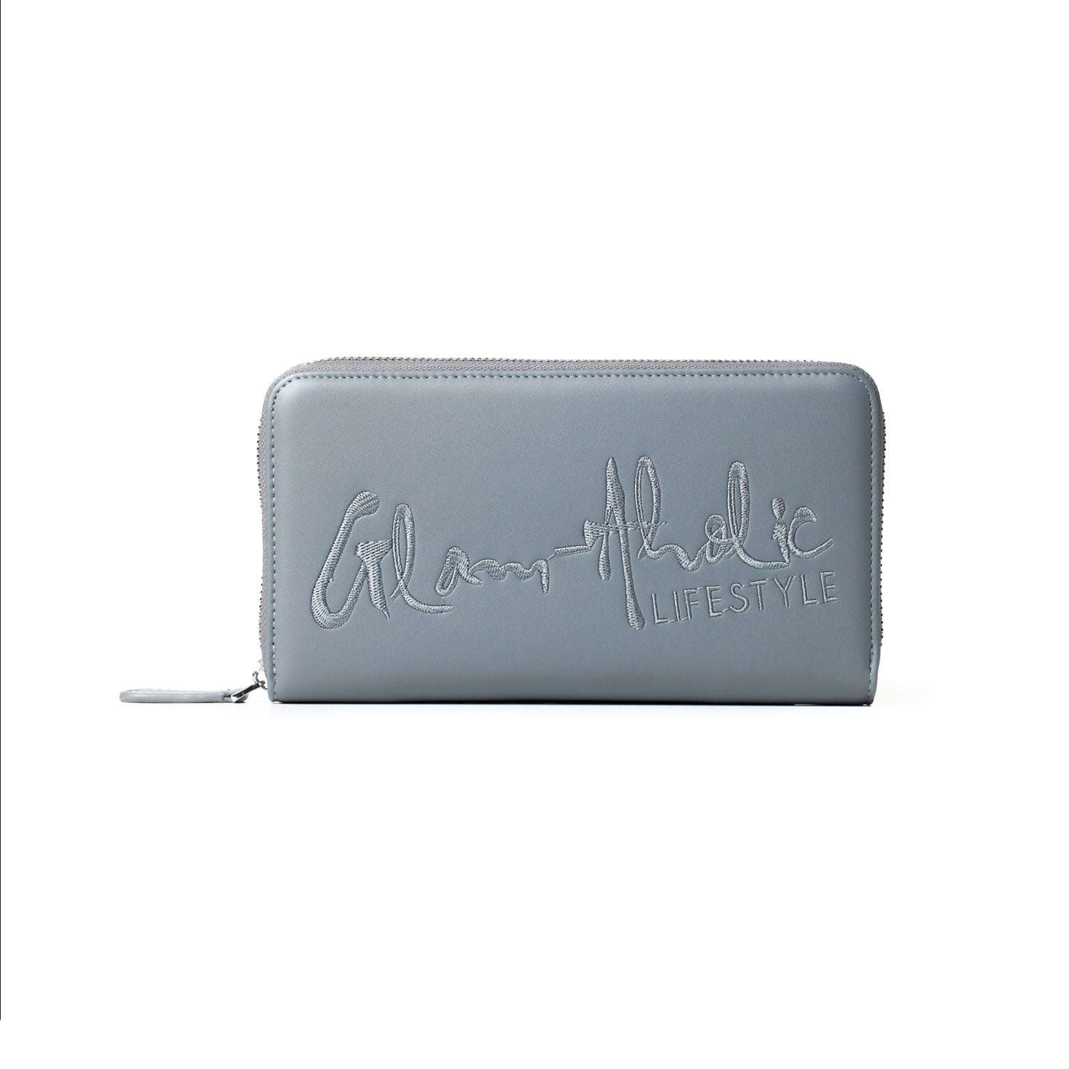 JUMBO SIGNATURE LOGO WALLET - Premium Gray Leather Wallet for Men with RFID Protection | Perfect for Everyday Use, Travel & Business