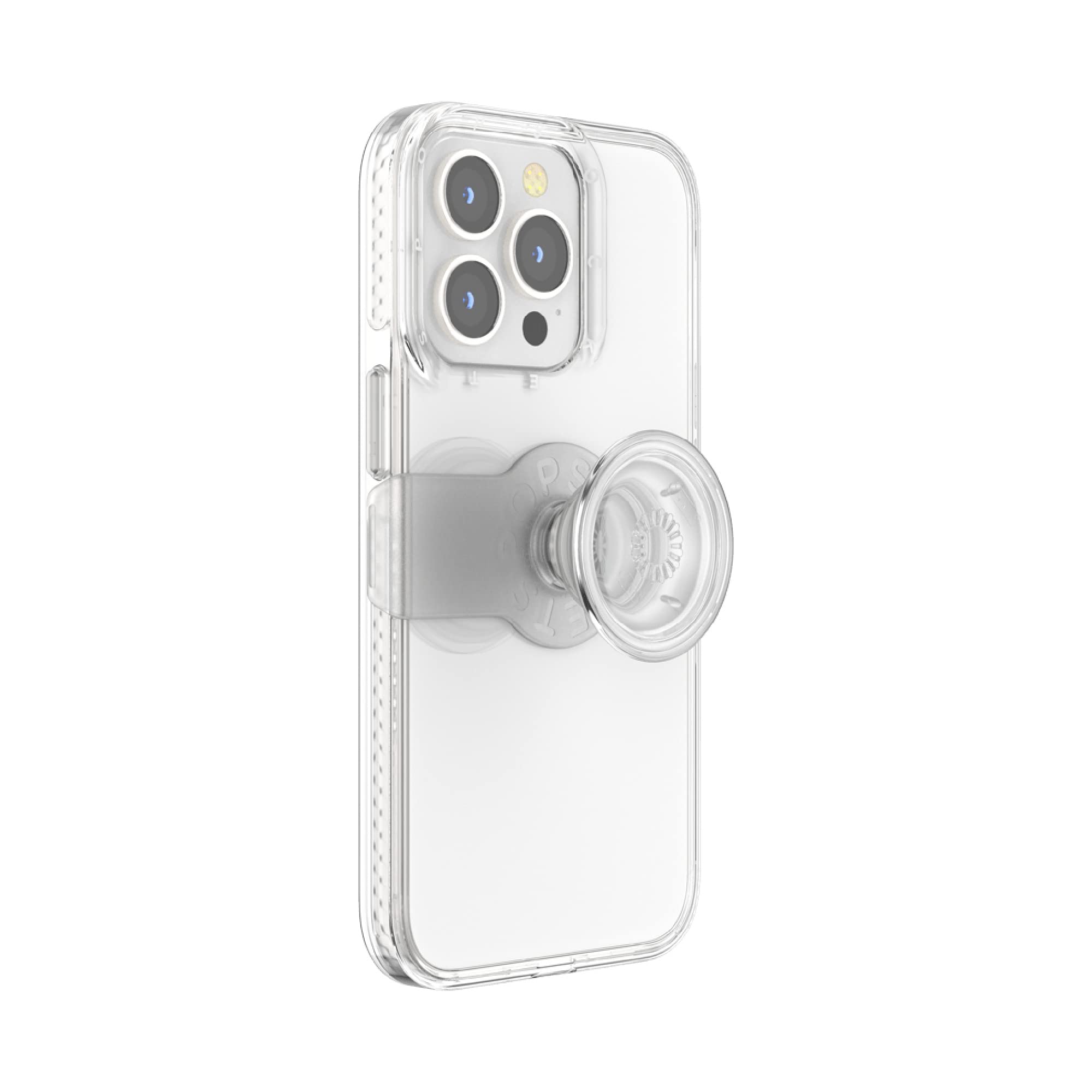 PopSockets iPhone 13 Pro Case with Grip & Slide - Clear Protective Phone Cover for iPhone 13 Pro - Perfect for One-Handed Use, Selfies, and Secure Grip While Commuting