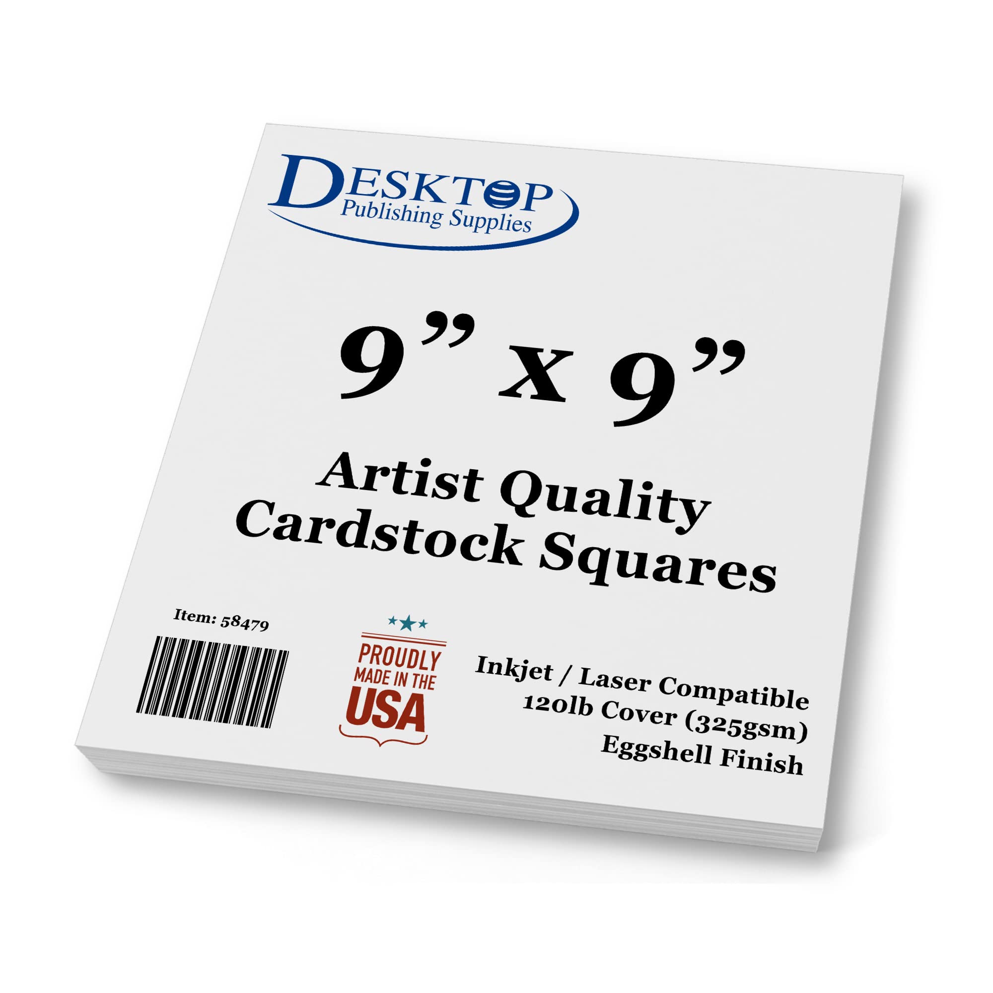 Premium White Cardstock Squares 9