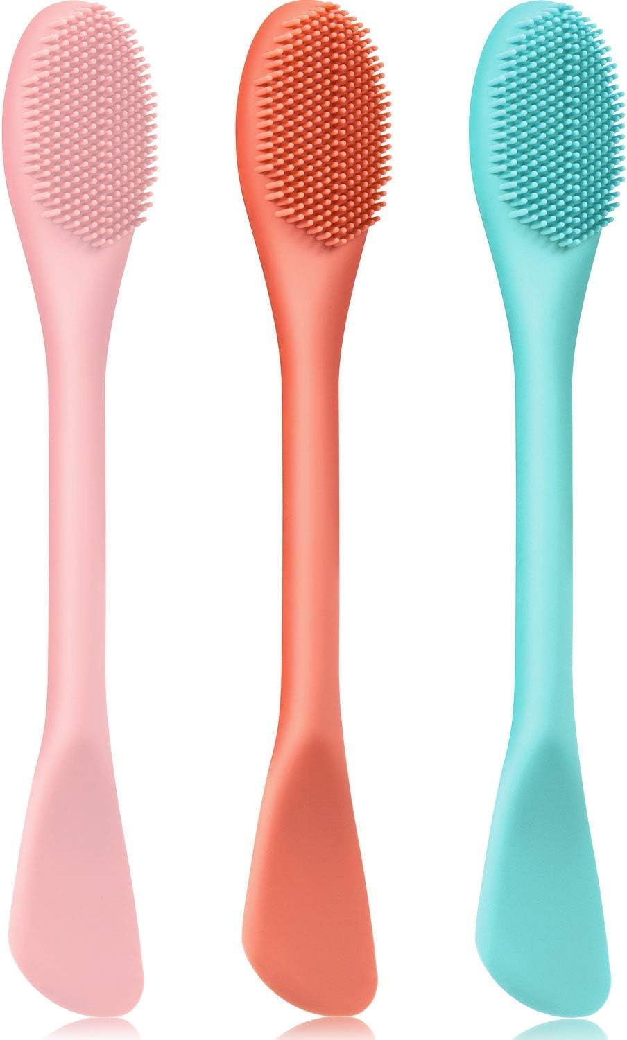 **Jnkb Ultra Soft Silicone Face Mask Applicator & Lip Cleansing Brush - Hygienic Exfoliating Tool for Skincare Routine (Multicolor, Pack of 1) - Perfect for Daily Facial Cleansing & Spa Treatments**
