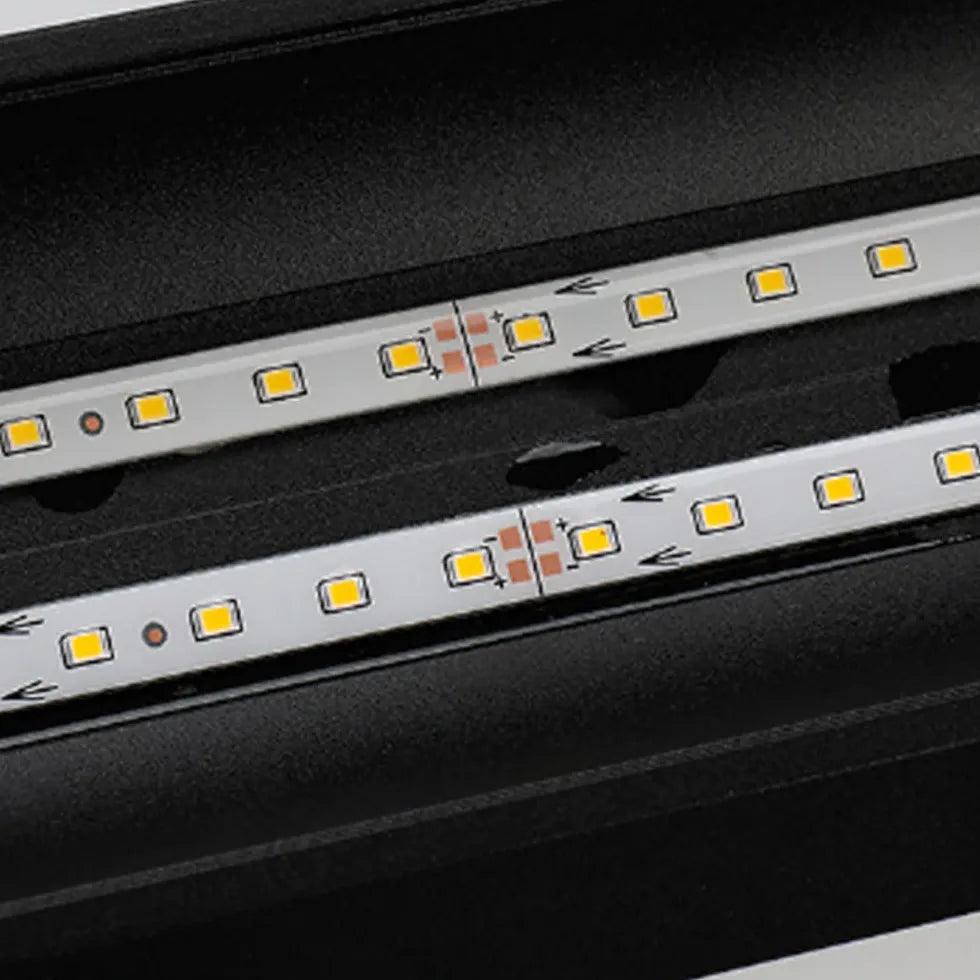 Waterproof LED Outdoor Black Wall Lights - Durable Weatherproof Exterior Lighting for Patio, Garden, and Porch