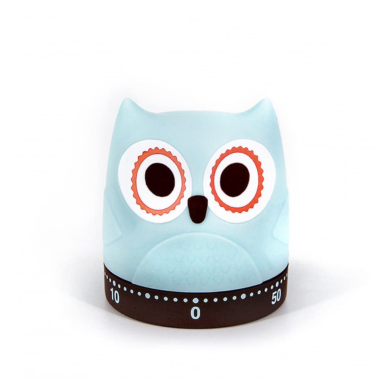 Cute Owl-Shaped 60-Minute Mechanical Kitchen Timer with Loud Alarm - Cartoon Animal Timer for Kids, Cooking, Baking & Home Decor | Perfect for Classrooms, Study Sessions & Time Management