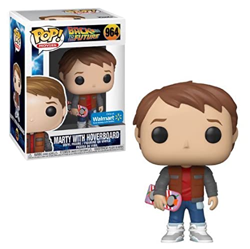 Funko Pop! Back to The Future #964 Marty McFly with Hoverboard - Walmart Exclusive Vinyl Collectible Figure with Pop Protector - Perfect for Movie Fans and Pop Culture Collectors