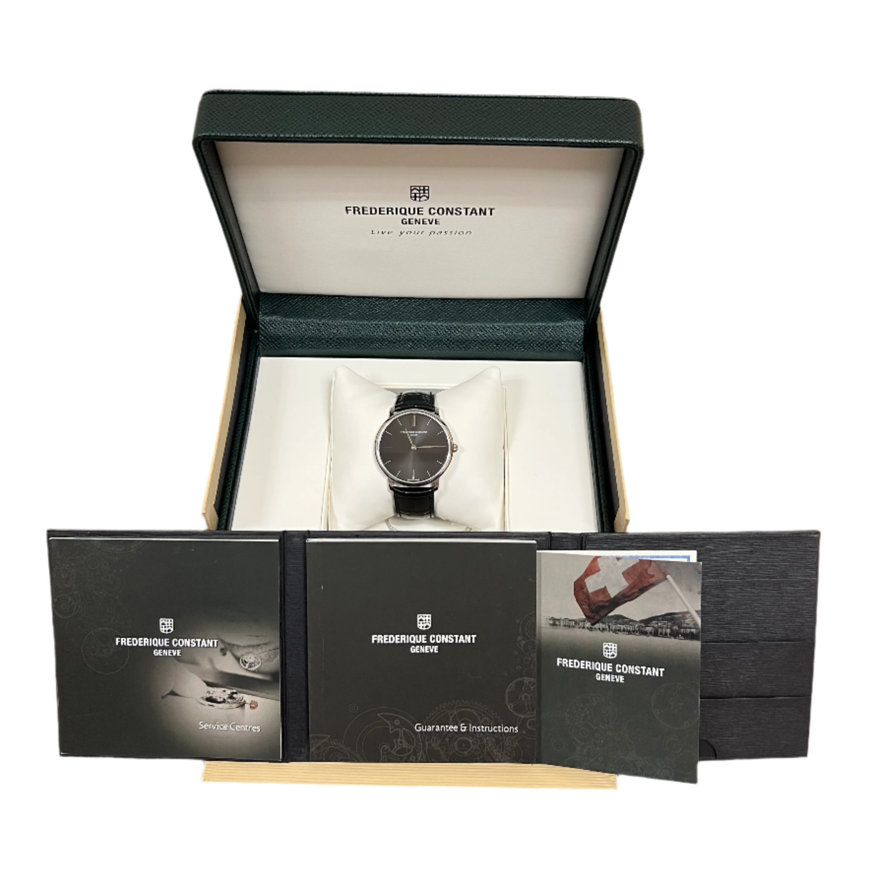 Frederique Constant Slimline Stainless Steel Men's Watch - Luxury Automatic Dress Watch for Business & Formal Occasions