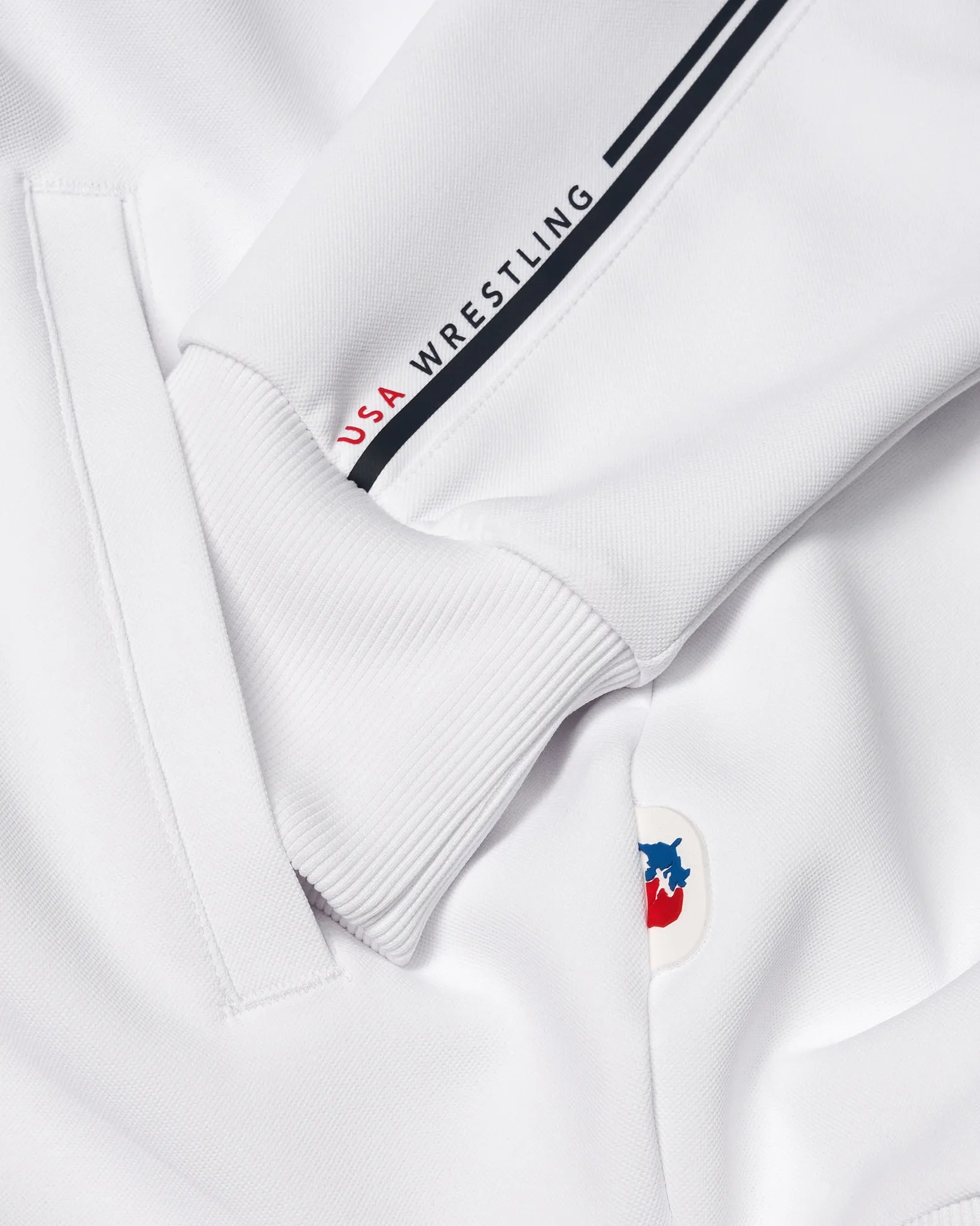 VIK USA Wrestling Chronicle Elite Jacket - White | Premium Performance Jacket for Wrestlers & Athletes | Perfect for Training, Competitions & Outdoor Sports