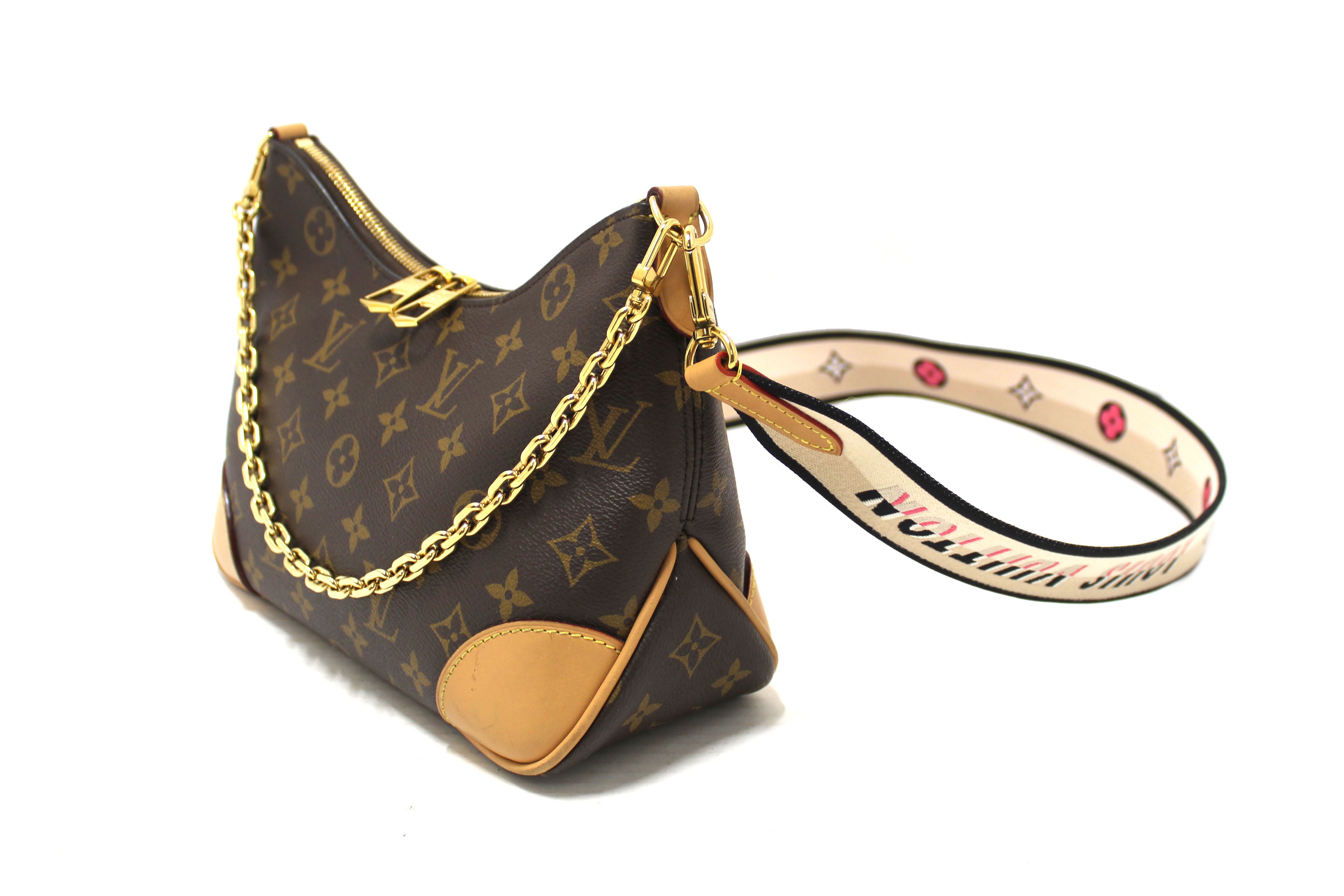 Authentic Louis Vuitton Monogram Boulogne Crossbody Bag - Luxury Shoulder Purse for Women, Perfect for Work, Travel & Everyday Use