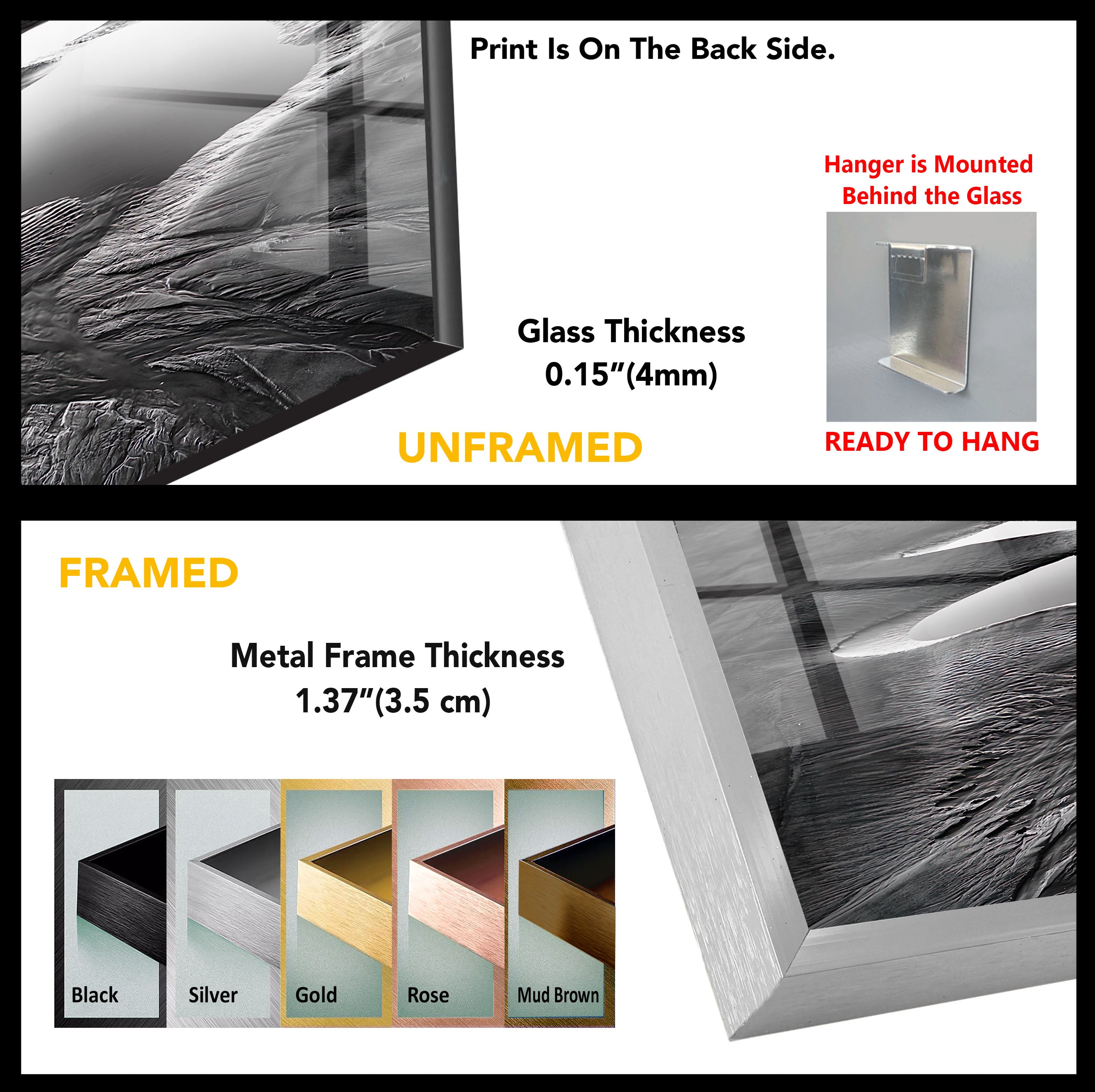 Black and White Beach Landscape Glass Wall Art - Stunning Coastal View for Home & Office Decor | Perfect for Living Room, Bedroom, or Beach House
