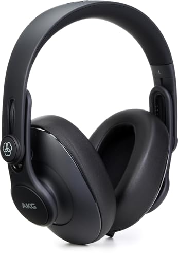 AKG Pro Audio Closed-Back Studio Headphones - Foldable Over-Ear Headphones for Recording, Mixing & Podcasting - Perfect for Home Studios & Professional Use