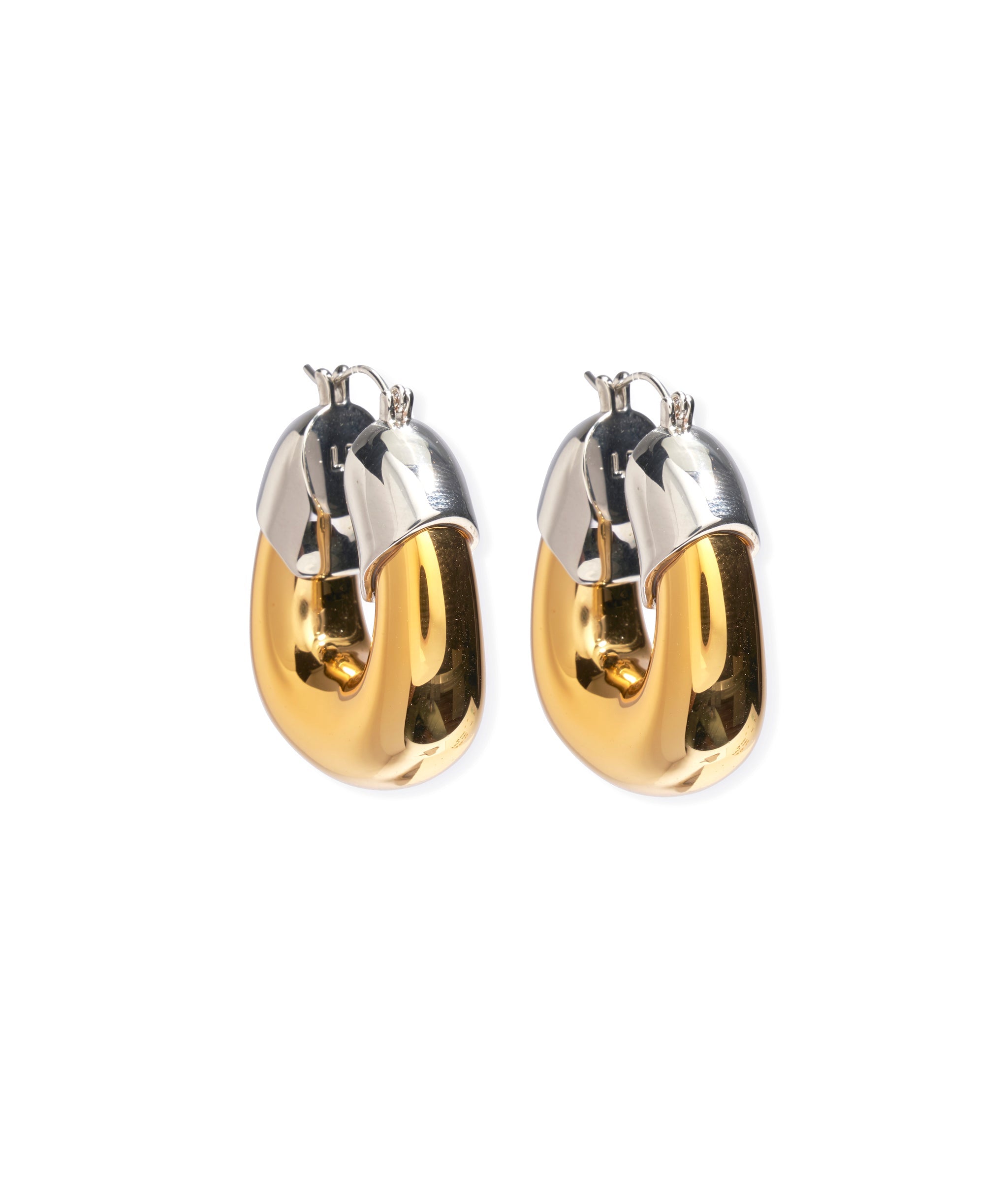 Stylish Organic Hoops in Mixed Metal - Trendy Boho Earrings for Women, Perfect for Casual Wear, Parties & Everyday Fashion