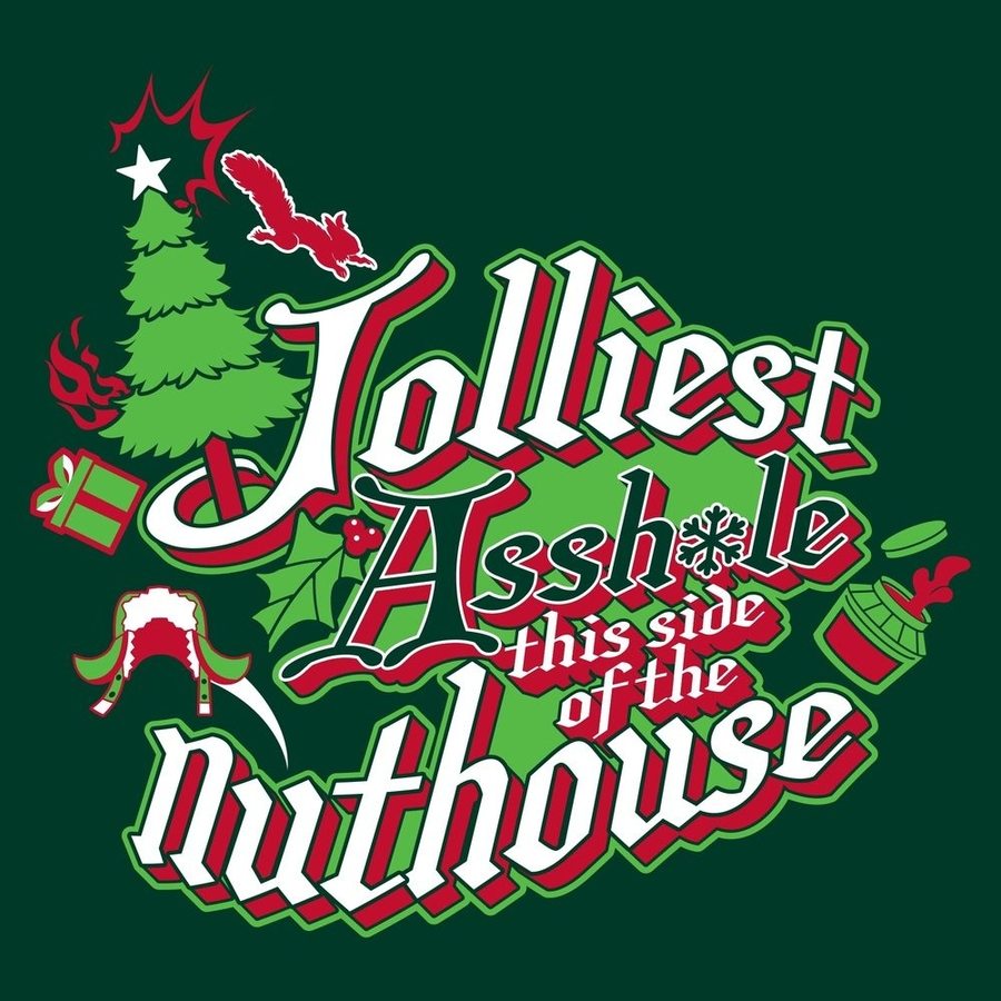 This Side of the Nuthouse Graphic T-Shirt - Heather Forest Green Cotton Tee for Men & Women - Casual Funny Slogan Shirt for Parties, Gifts and Everyday Wear