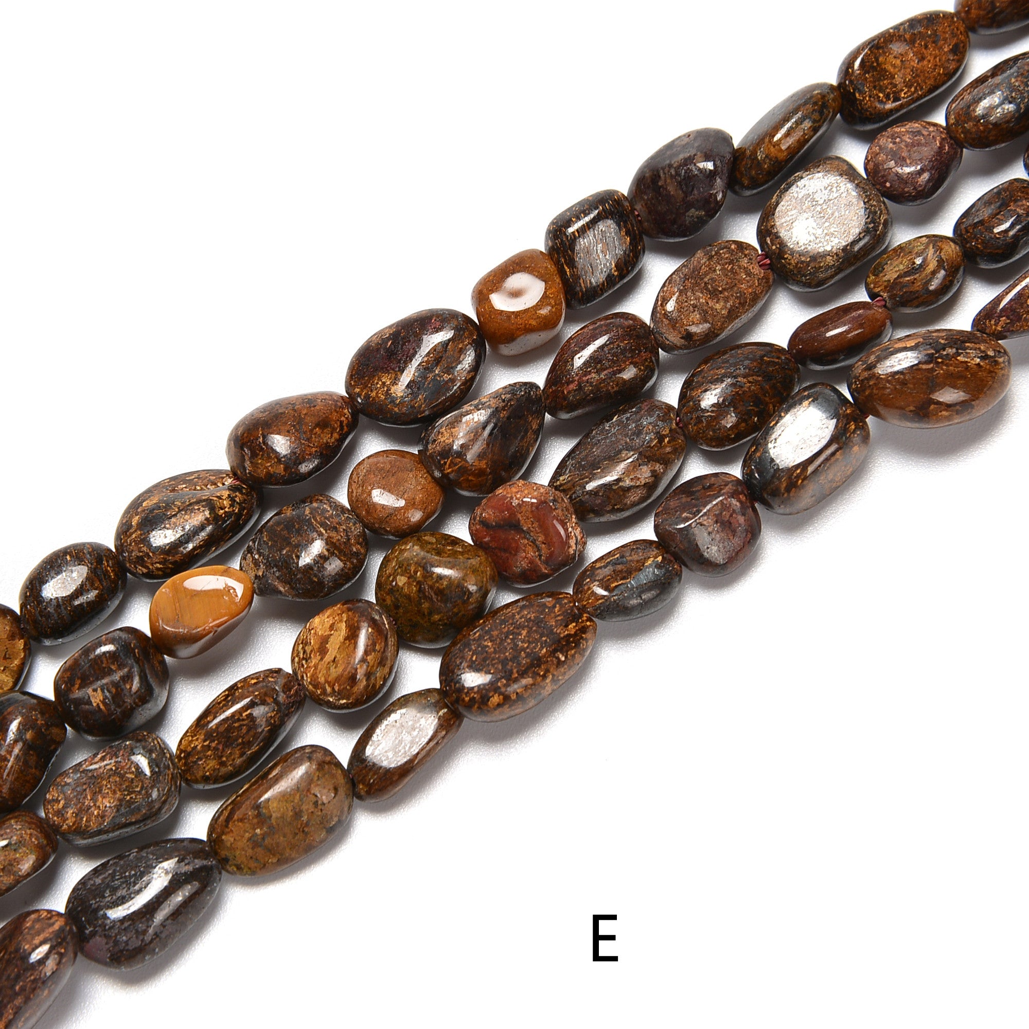 02 Multi Crystal Gemstone Pebble Nugget Beads 6x8mm 15.5
