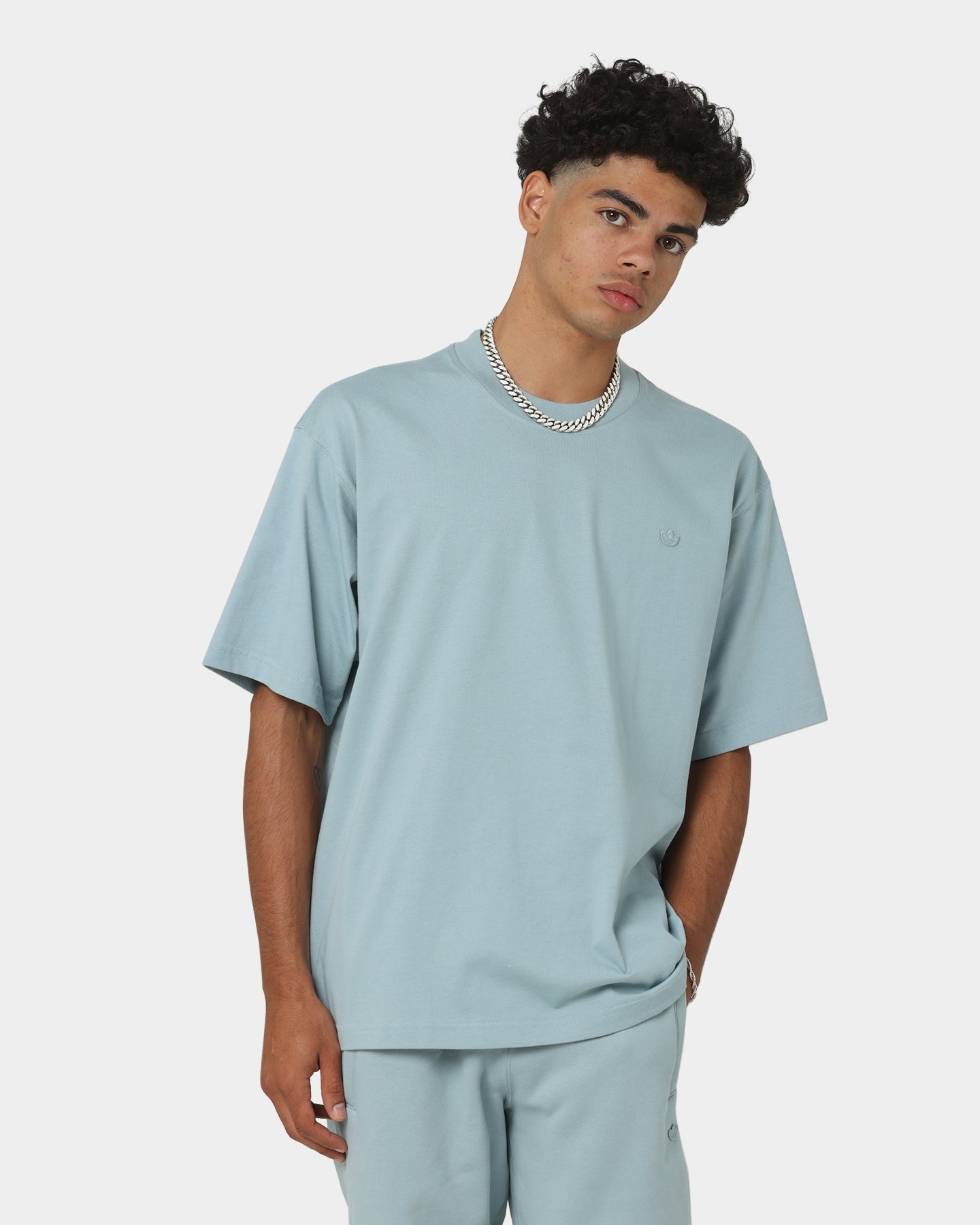 Adidas Originals Men's Cotton T-Shirt - Magic Grey | Casual Streetwear for Everyday Comfort & Style