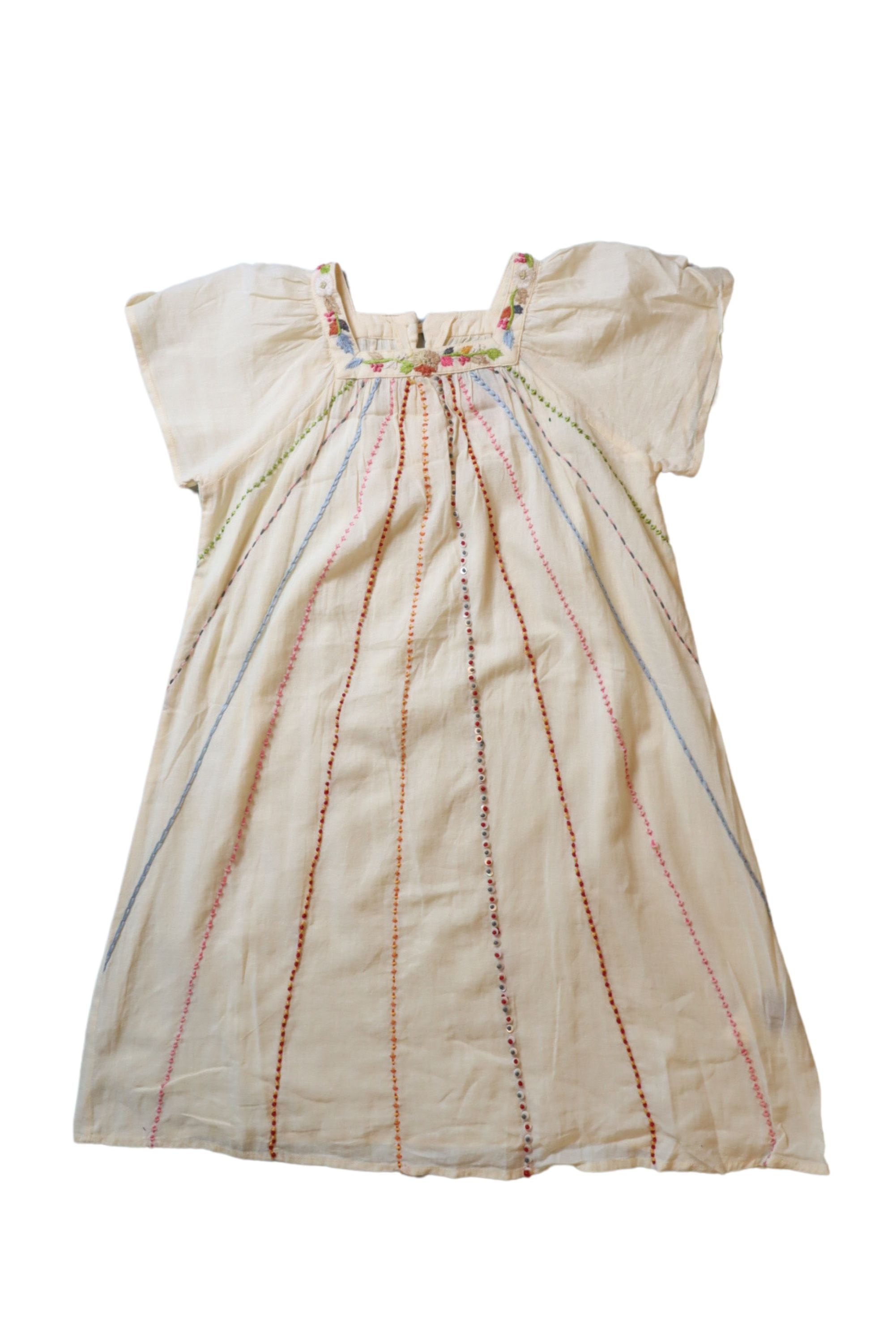 Antik Batik Girls' Short Sleeve Floral Print Dress Size 6T - Perfect for Summer Playdates & Special Occasions