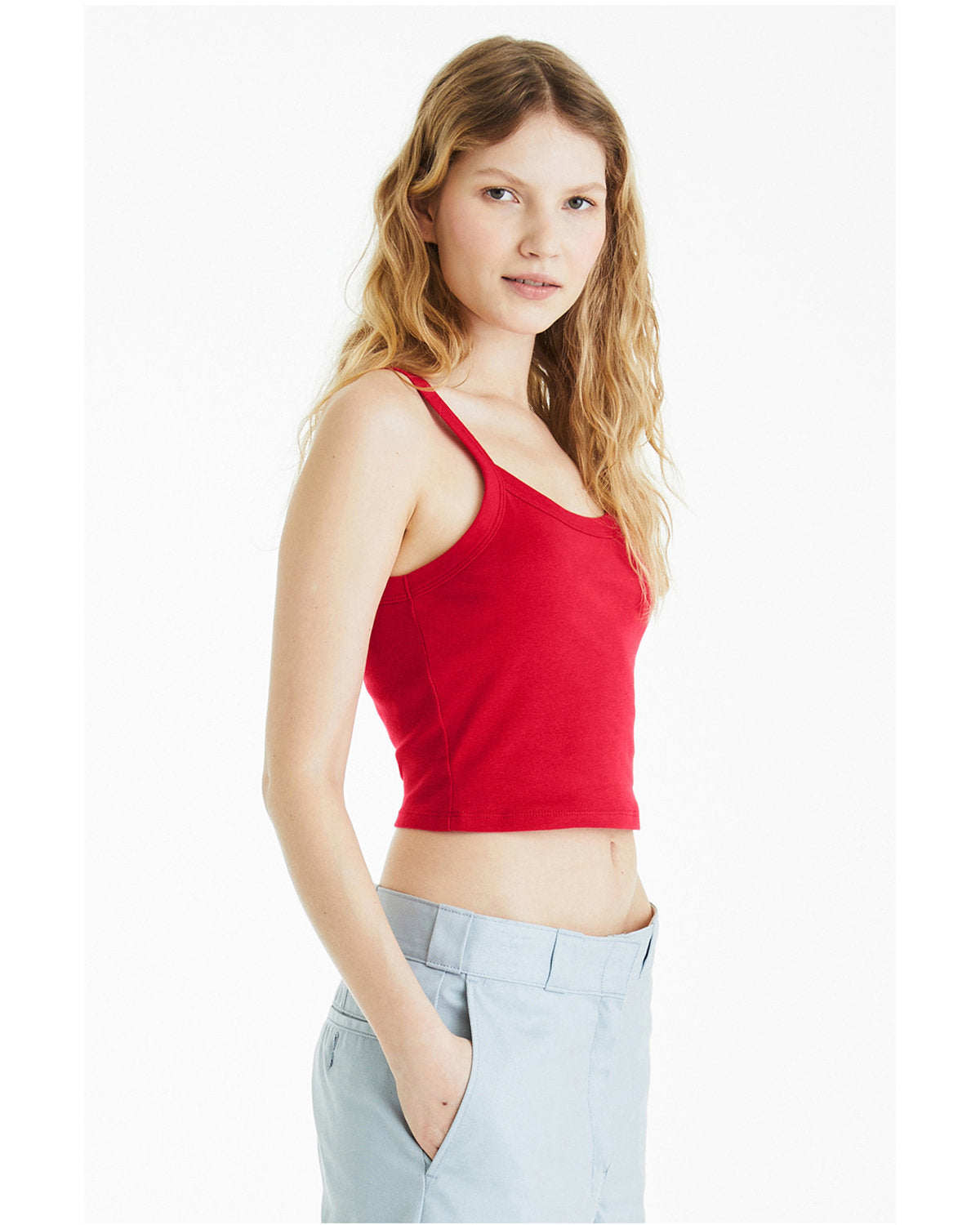Bella + Canvas 1012BE Women's Micro Ribbed Scoop Neck Tank Top - Soft Stretch Casual Tee for Yoga, Gym & Everyday Wear