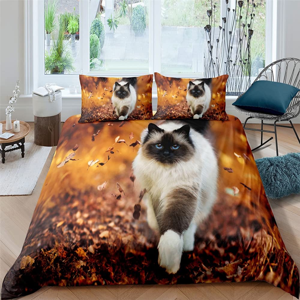 2/3PCS Pet Dog Cat Print Duvet Cover Set - Soft Comfortable Bedding for Dogs & Cats - 200x200cm Home Decor - Perfect for Pet Beds, Couches & Home Textiles