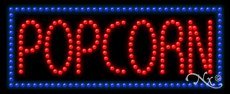11x27x1 Inch LED Popcorn Sign - USA Made - Perfect for Movie Nights, Theaters & Home Decor