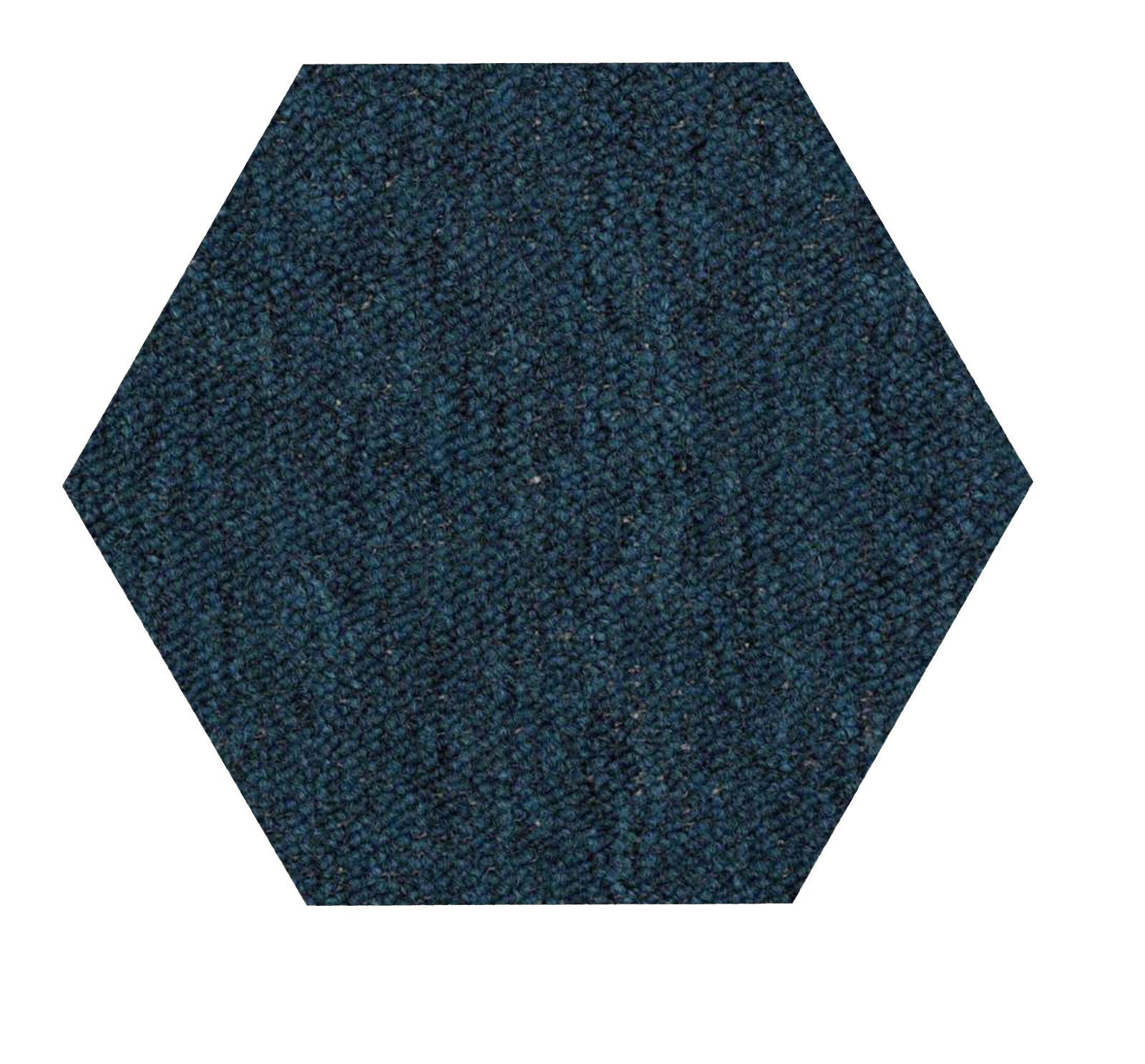 Home Queen Indoor Outdoor Commercial Teal Color Area Rug - 8' Hexagon Non-Slip Rug for Living Room, Bedroom, Patio & Office | Soft & Durable Floor Mat