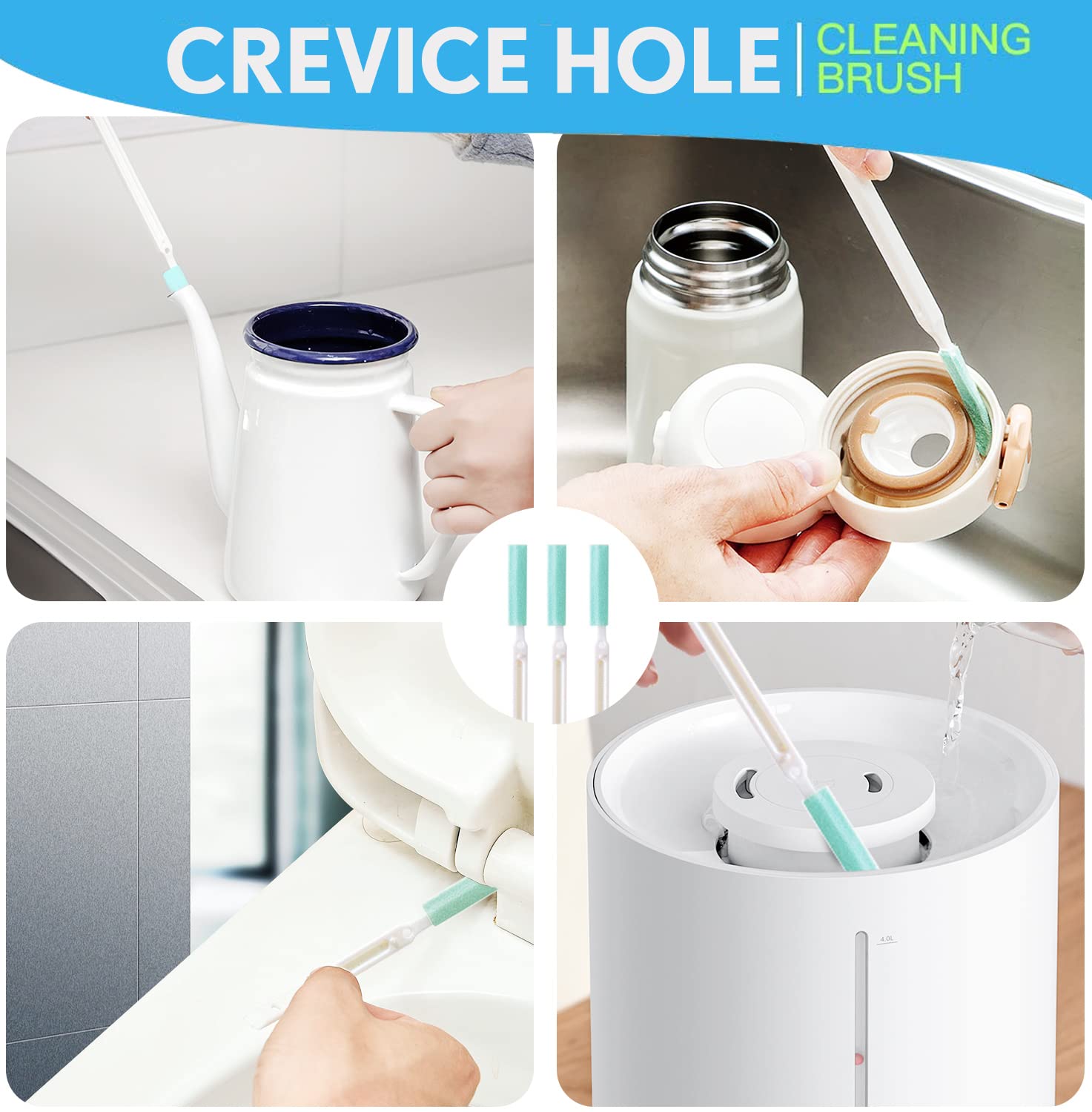 Premium Detailing Cleaning Brushes Set - Mini Crevice Cleaning Tools for Keyboard, Car Gaps, Window Grooves, Bottles & More | Ideal for Shower, Toaster, Tub, Baseboard, Sink, Grout, Oven & Juicer Cleaning | Compact Brush Kit for Hard-to-Reach Spaces