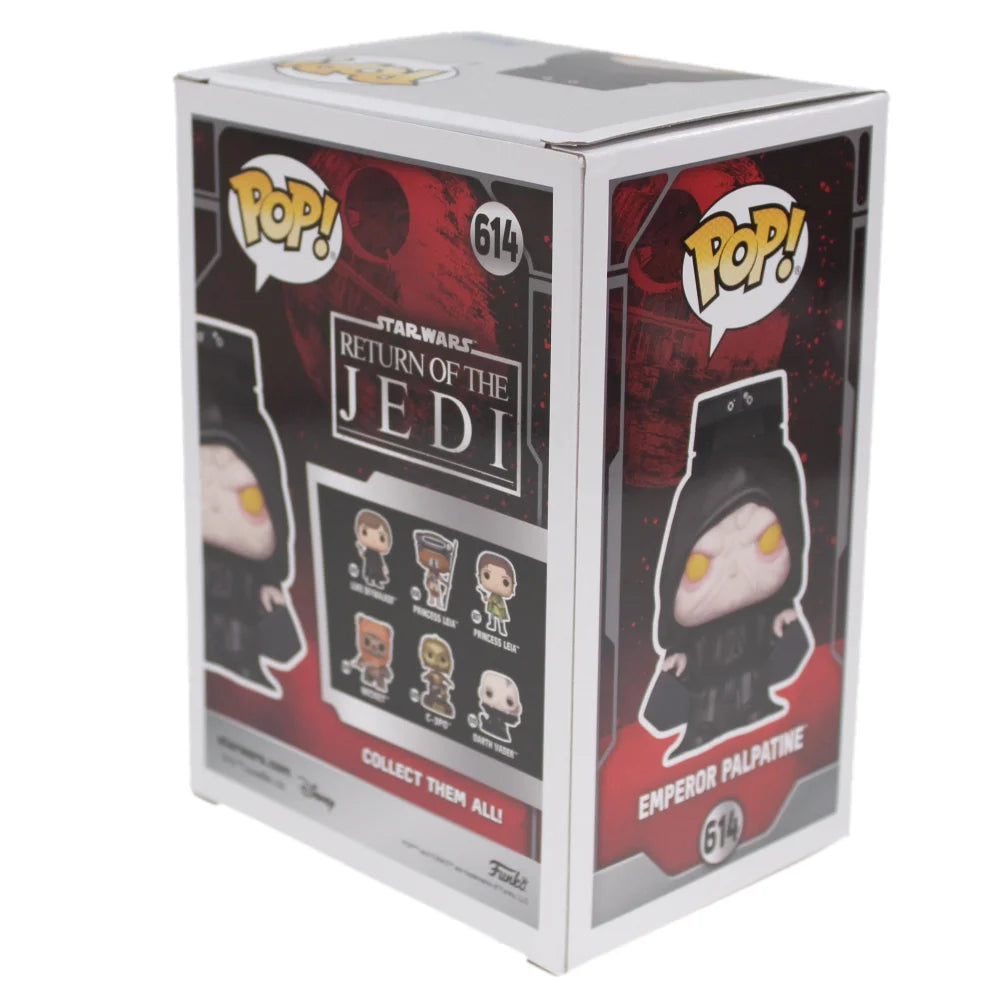 Ian McDiarmid Signed Funko Pop Star Wars Emperor Palpatine 614 - JSA COA Autograph - Collectible Action Figure for Star Wars Fans & Memorabilia Collectors - Perfect for Display, Gifts & Conventions