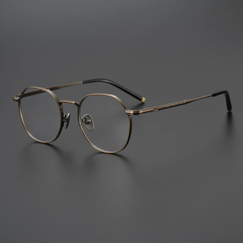 Stylish Black Titanium Oval Eyeglasses for Women - Lightweight Full Rim Flat Top Frame 41386 | Perfect for Work, Reading & Everyday Fashion Accessory