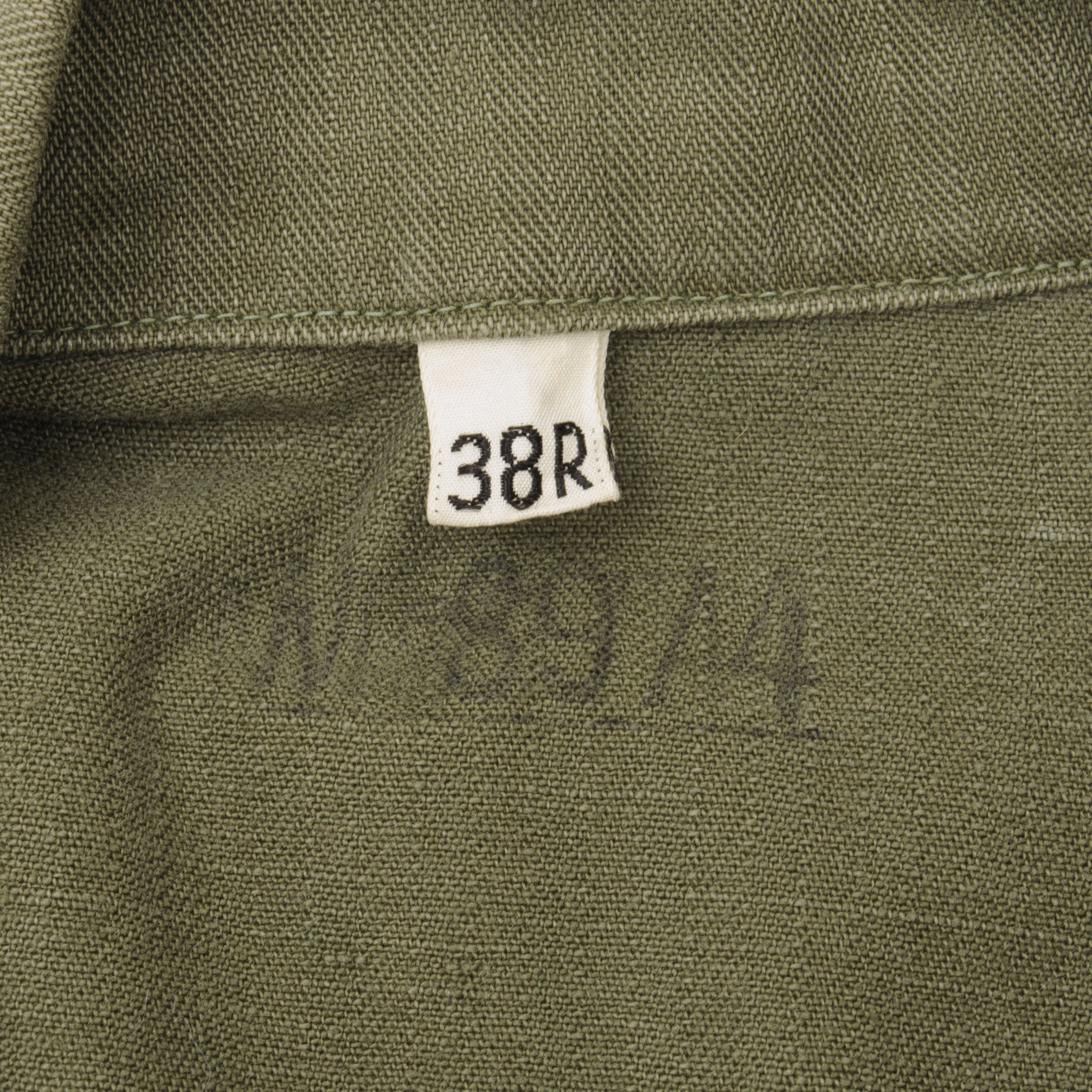 Vintage US Army Fatigue Shirt HBT Herringbone Twill 1950s Early Vietnam Era 38R - Military Collectible & Outdoor Adventure Gear
