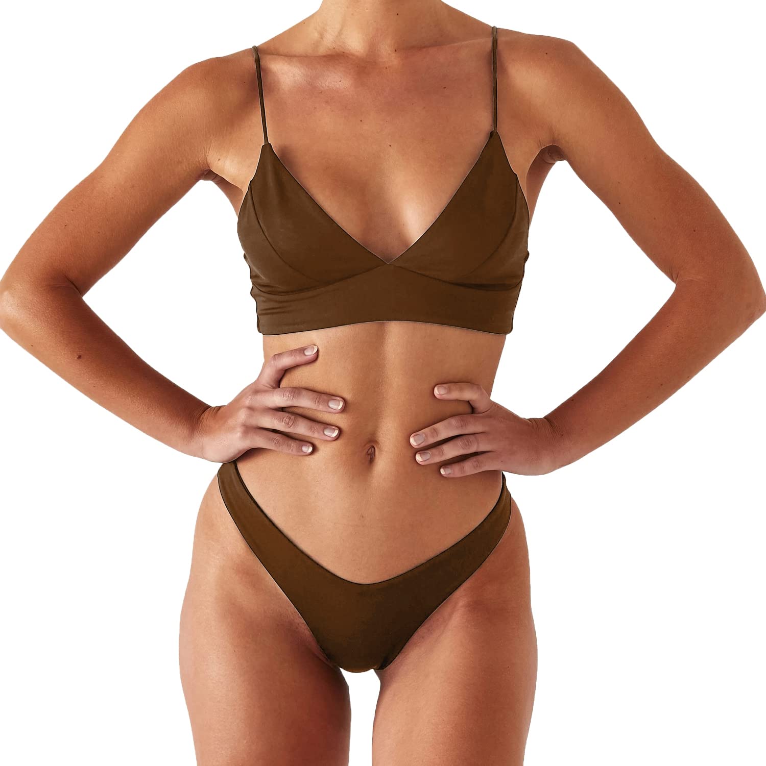 Rajputana Women's Black Push Up Brazilian Bikini Set - Sexy Two Piece Swimsuit for Beach, Pool Party & Summer Vacation