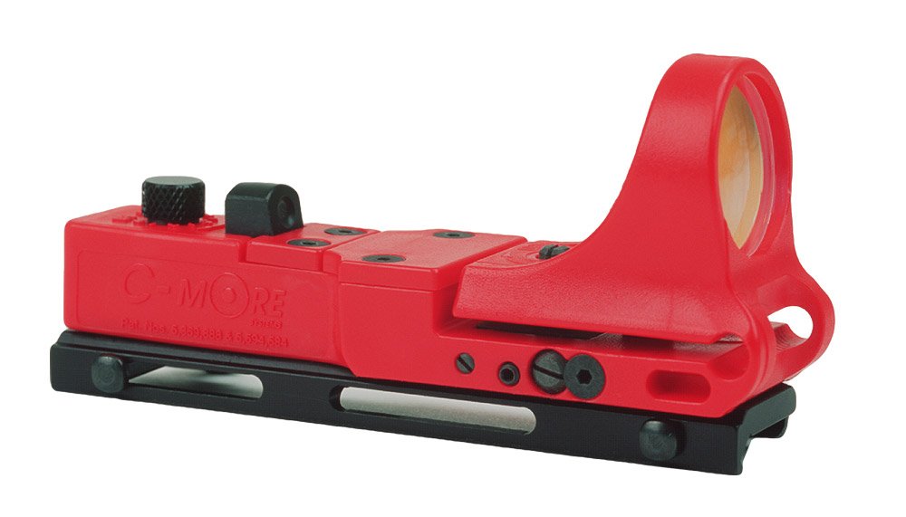 C-MORE Systems Railway Red Dot Sight with Click Switch - Precision Shooting Accessory for Hunting, Tactical & Competitive Shooting | Rail Mount Optic for Rifles & Firearms