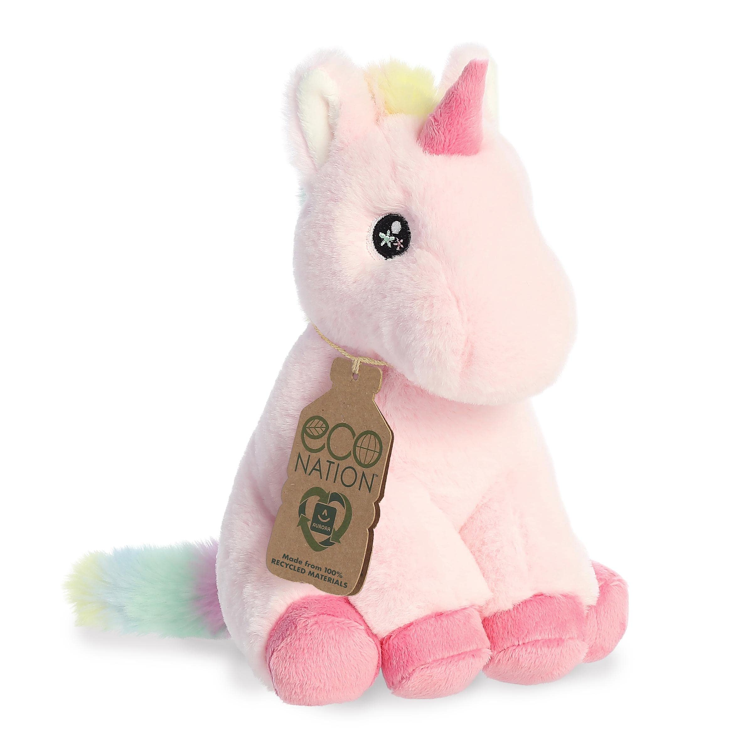 Aurora® Eco-Friendly Pearl Unicorn Stuffed Animal - 9