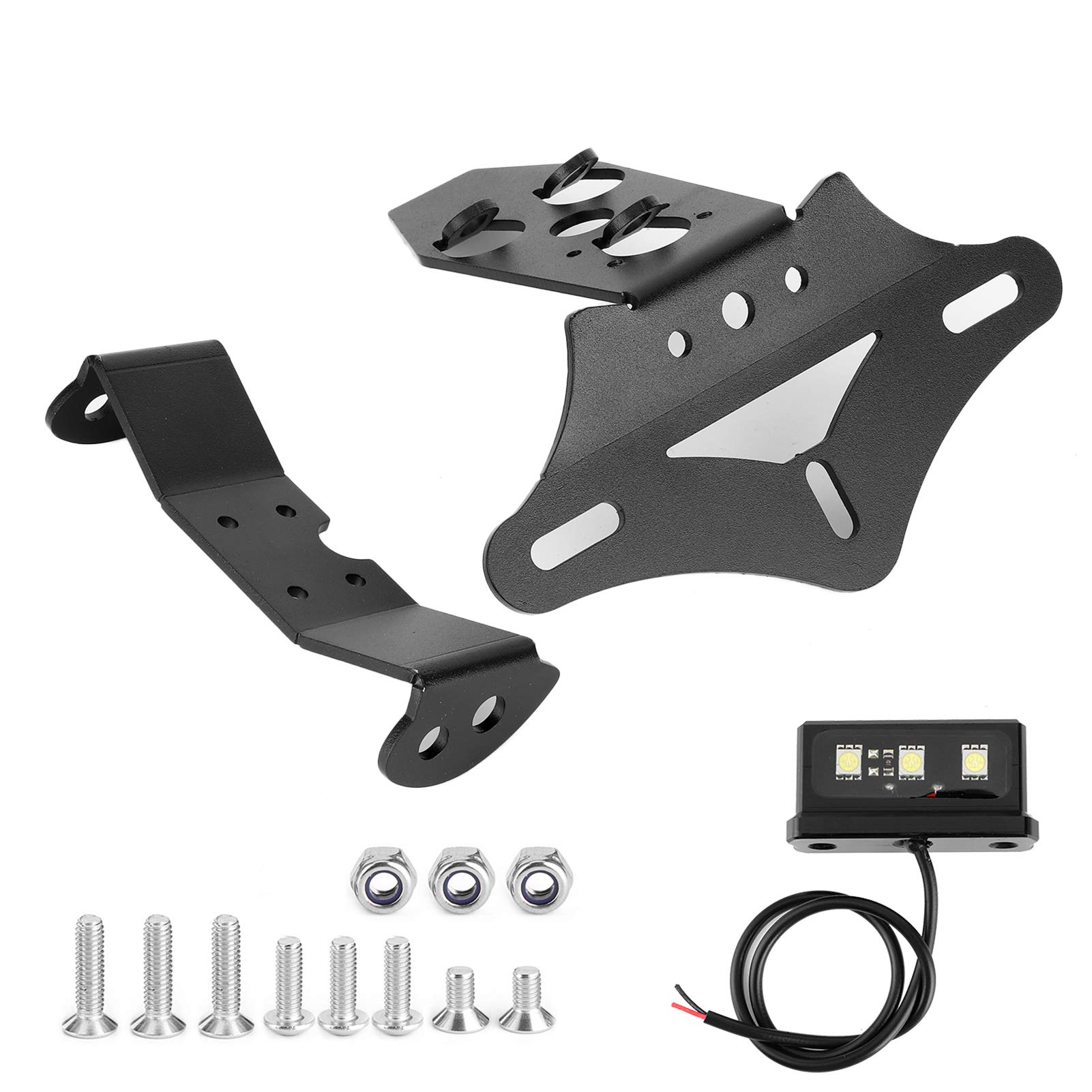 Aqxreight Motorcycle License Plate Bracket Fender Eliminator Kit - Universal License Plate Holder Mount & Tail Tidy for Honda CBR1000RR (2008-2016 Models) - Easy Installation, Durable Design for Street & Track Riding