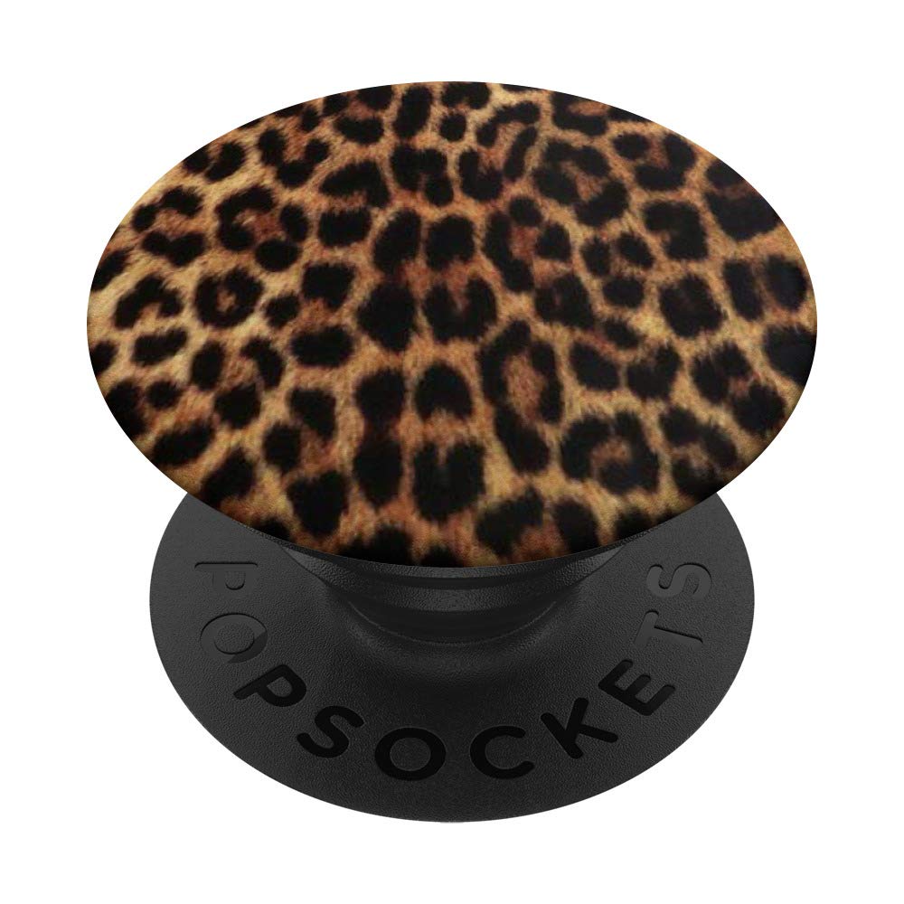 Leopard Print Phone Grip & Stand - Swappable PopSocket for iPhone, Samsung & More | Perfect for Selfies, Gaming & Hands-Free Use