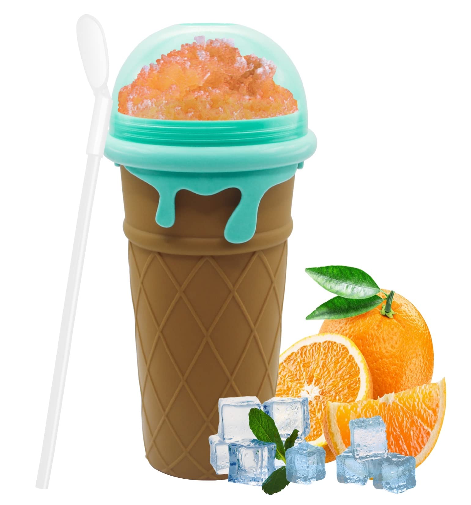 UPGRADED 500ML Slushy Maker Cup - Large Capacity Frozen Magic Cup for Milkshakes & Smoothies | Perfect for Summer Drinks, Pool Parties, and Backyard BBQs