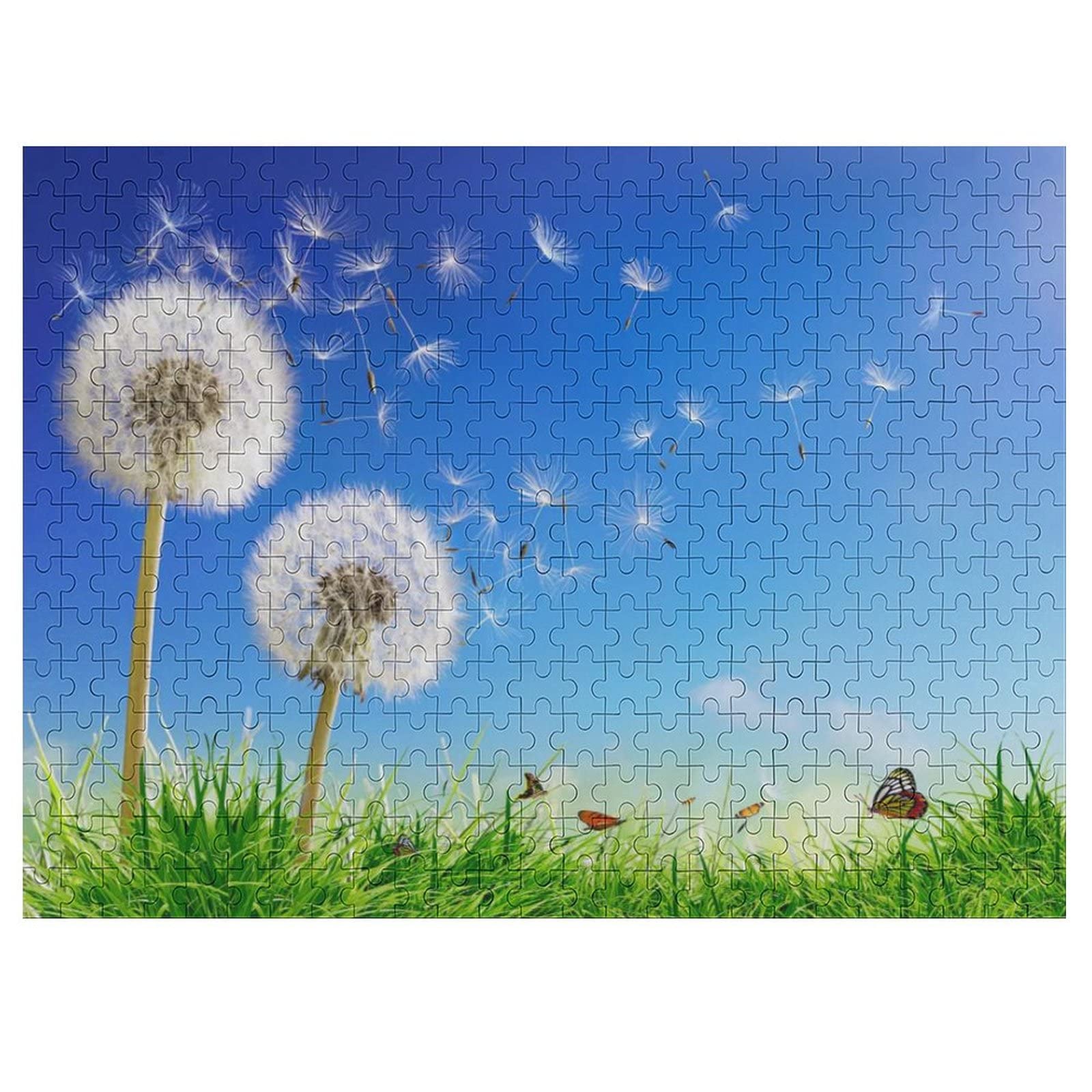 Dandelion Butterfly Nature Jigsaw Puzzle for Adults - 1000 Piece Spring Grass Theme Family Puzzle Game | Perfect for Relaxation, Stress Relief & Home Decor