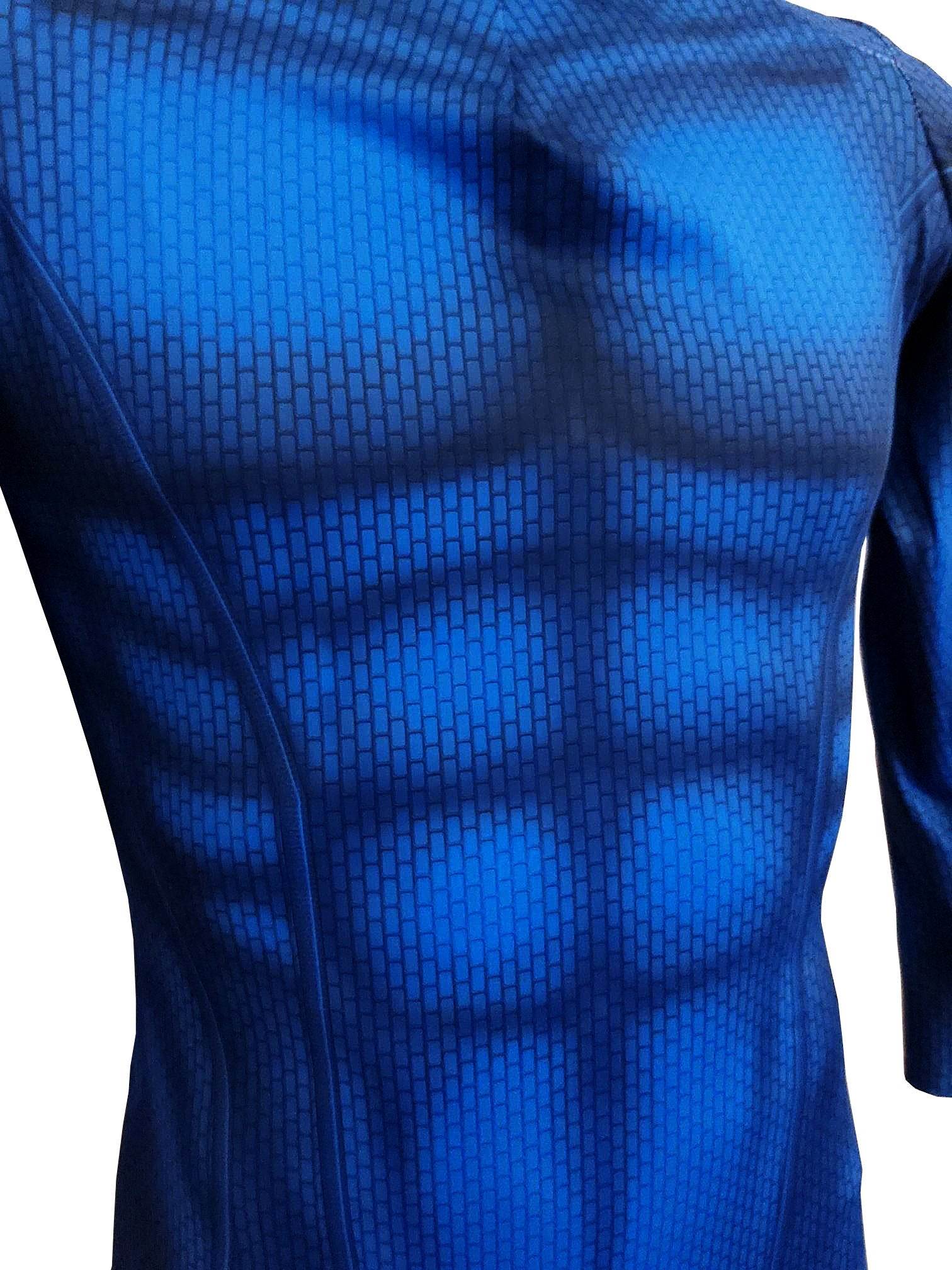 Blue Undersuit Costume Bodysuit - Full Body Spandex Suit for Cosplay, Halloween & Superhero Costumes - Perfect for Comic-Con, Themed Parties & Role-Playing