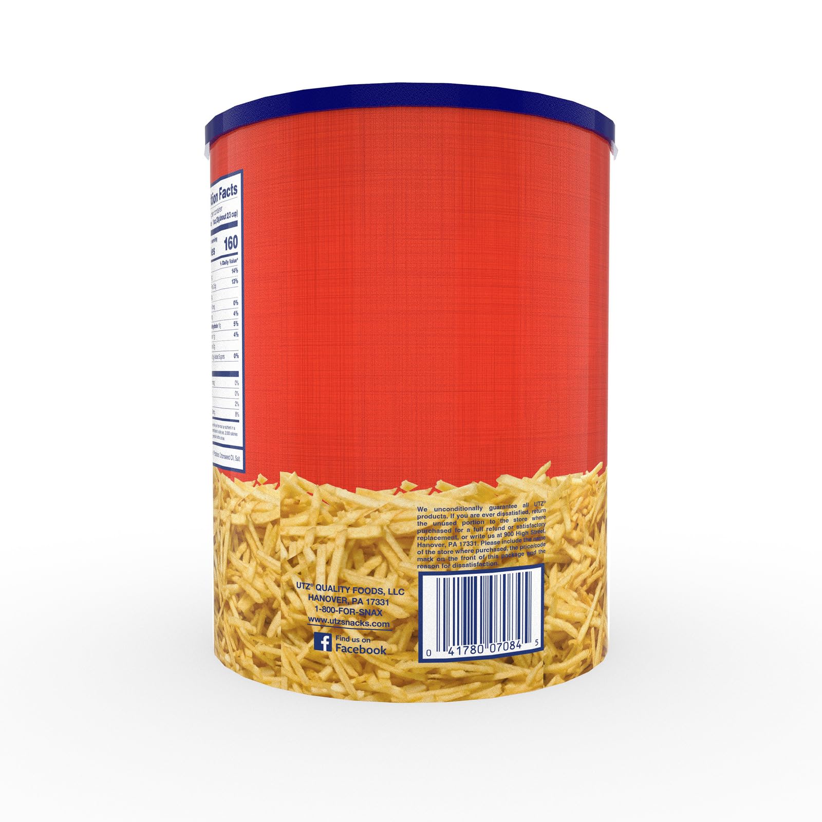Utz Original Potato Stix - 15 Oz. Resealable Canister | Crispy Shoestring Potato Snacks Made from Fresh Potatoes | Cholesterol Free, Trans-Fat Free & Gluten-Free | Perfect for Parties, Movie Nights & On-the-Go Snacking