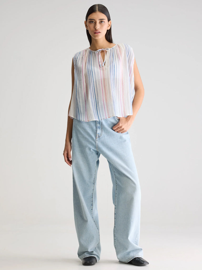 Bellerose Halison Blouse - Soft Pastel Women's Tops for Casual Wear & Office Outfits | Elegant Flowy Shirt for Spring & Summer Fashion