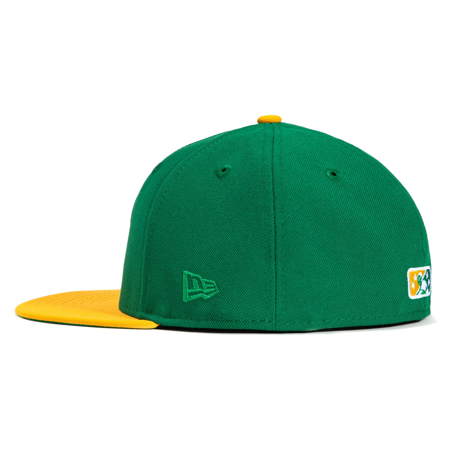 New Era 59Fifty Birmingham Athletics Baseball Cap - Kelly Green & Gold - Perfect for Sports Fans, Game Day & Streetwear Fashion