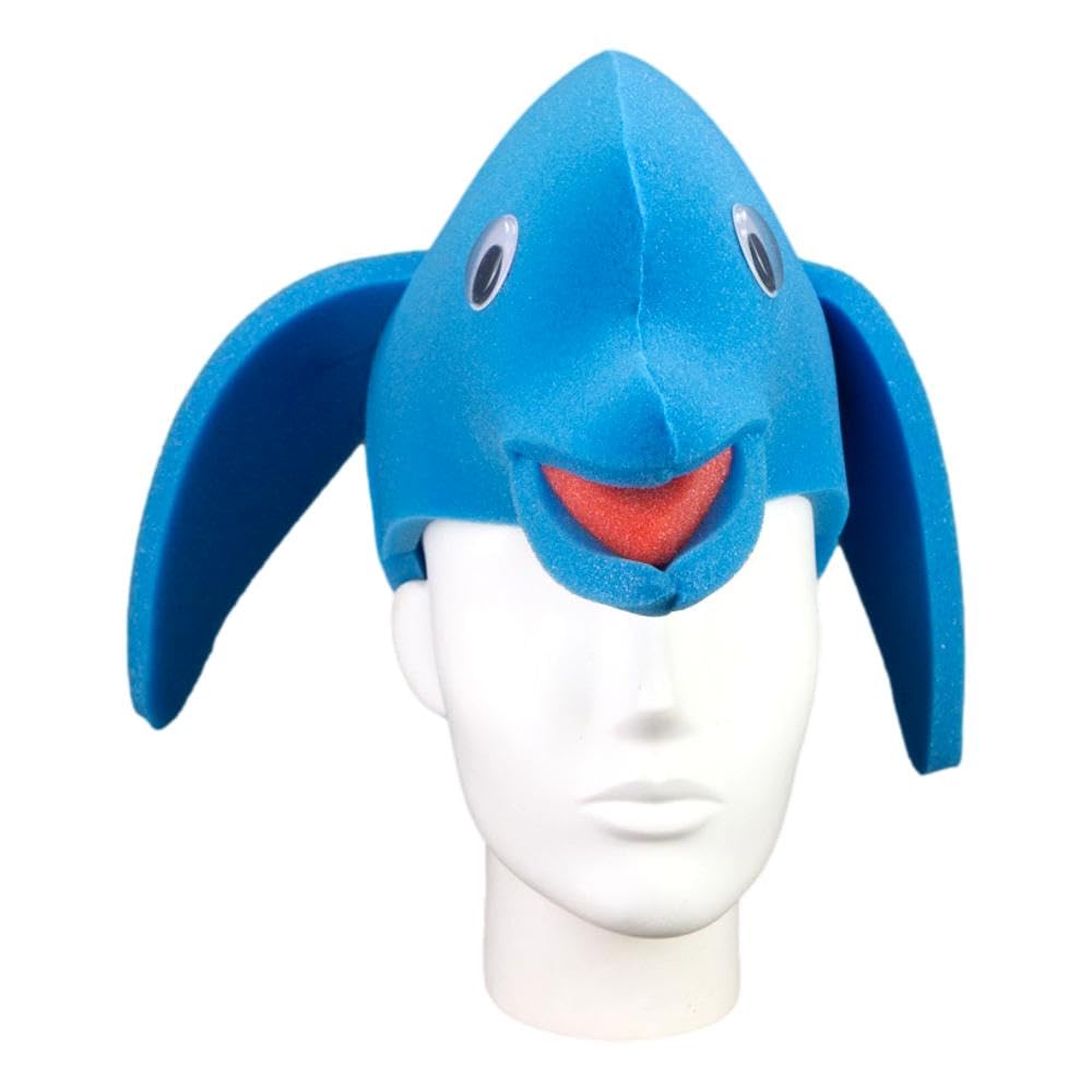 **Handmade Dolphin Foam Party Hat - Cute Ocean-Themed Beach Accessory for Pool Parties, Photo Booth Props & Summer Decor**    **Use Cases:** Perfect for beach parties, pool events, underwater-themed photoshoots, and fun summer celebrations!
