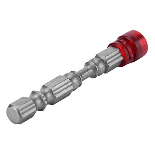 Magnetic S2 Alloy Steel Collar & Drywall Screwdriver Bits Set - 1/4 Inch Shank 65mm Length for Cordless Drills & Power Tools - Perfect for Drywall Installation, Furniture Assembly & DIY Home Projects (Red)