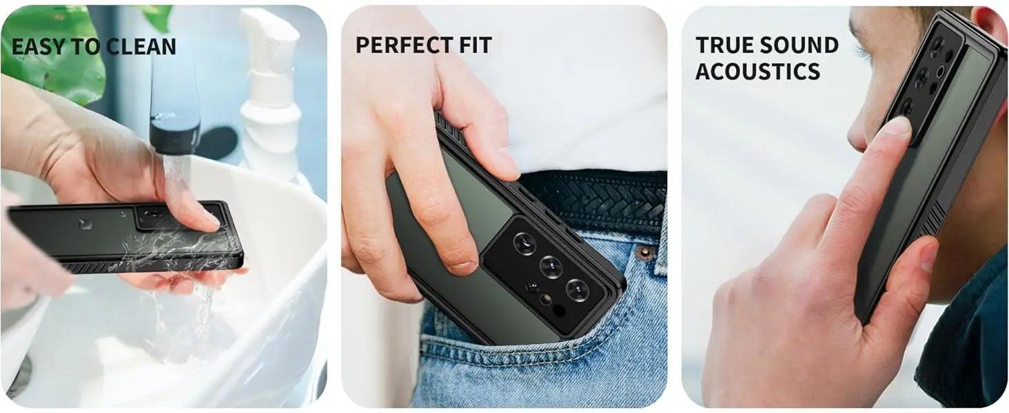 Samsung Galaxy S24 Waterproof Case IP68 Rated - Shockproof & Dustproof Protection for Swimming, Outdoor Adventures & Daily Use