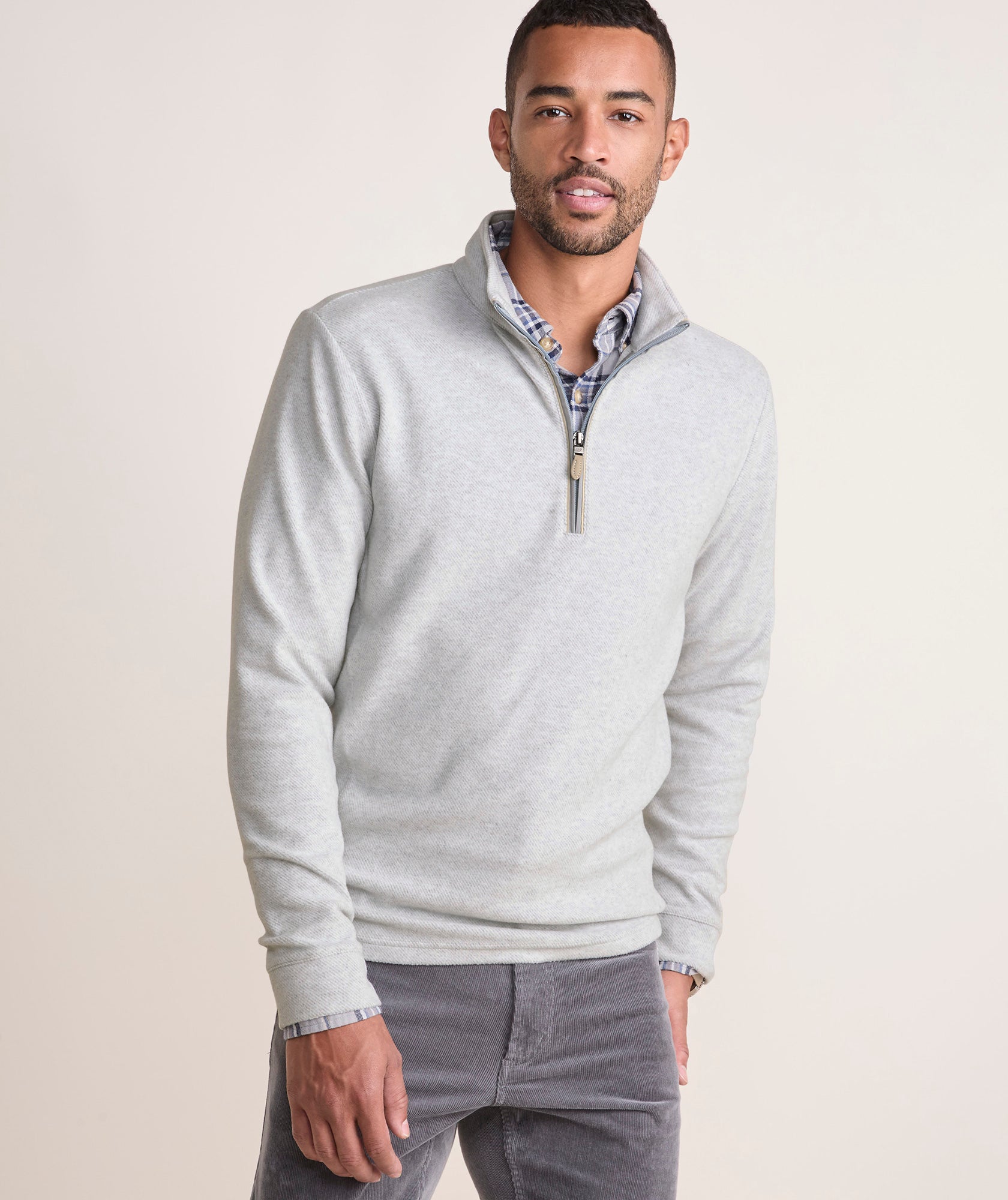 Calm Water Quarter Zip Pullover - Lightweight & Breathable Men's Fleece Jacket for Outdoor Hiking, Running & Casual Wear